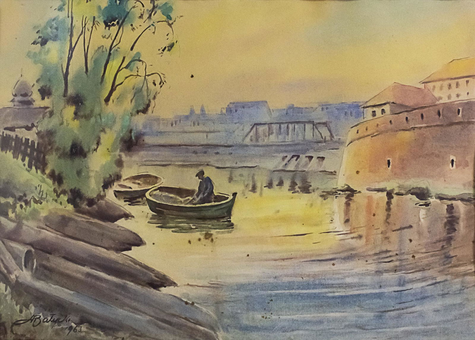 Adam Batycki (Polish, 1886-1970) - River View, (1 of 2)