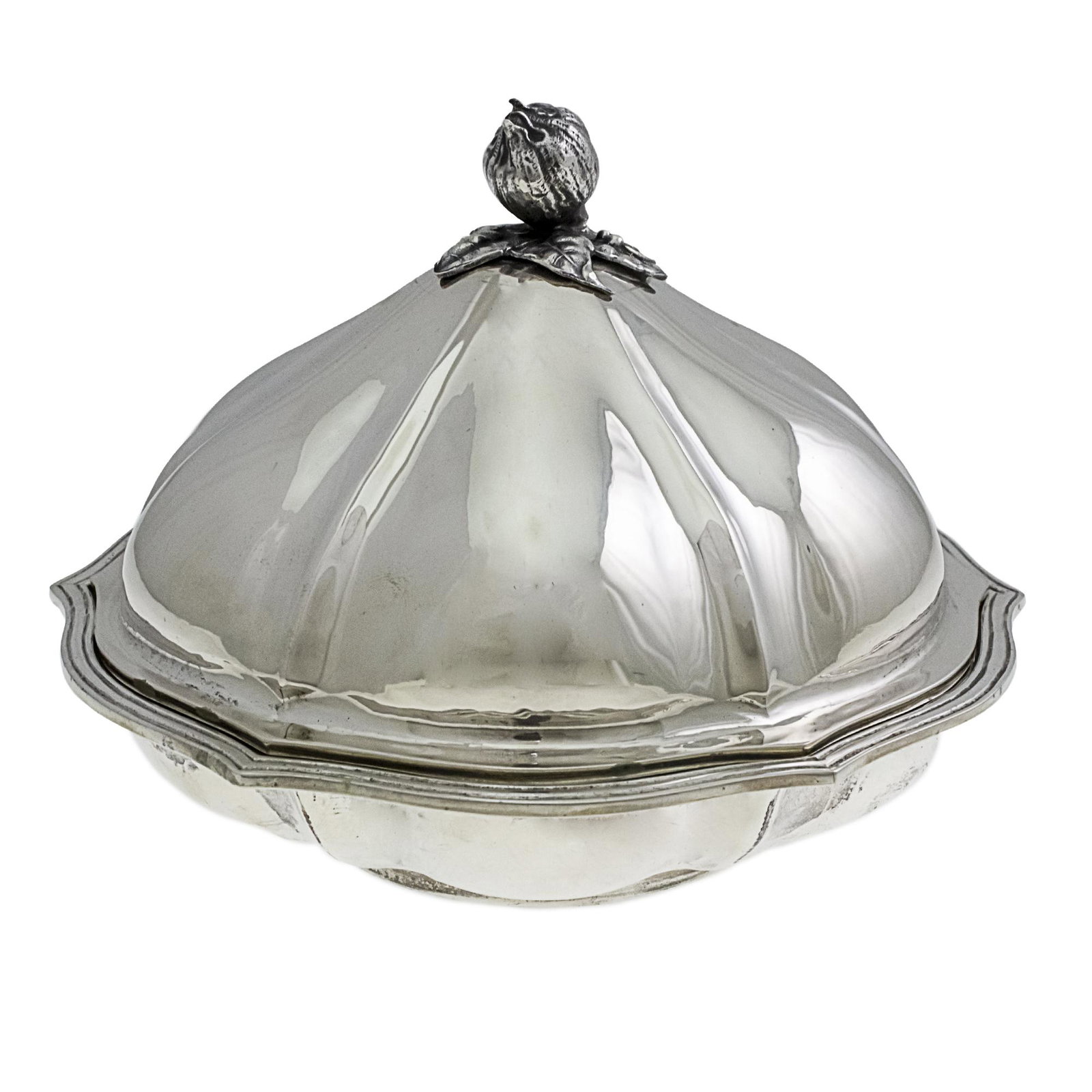 Silver Serving Cloche - Bowl and Cover, 20th Century. (1 of 4)