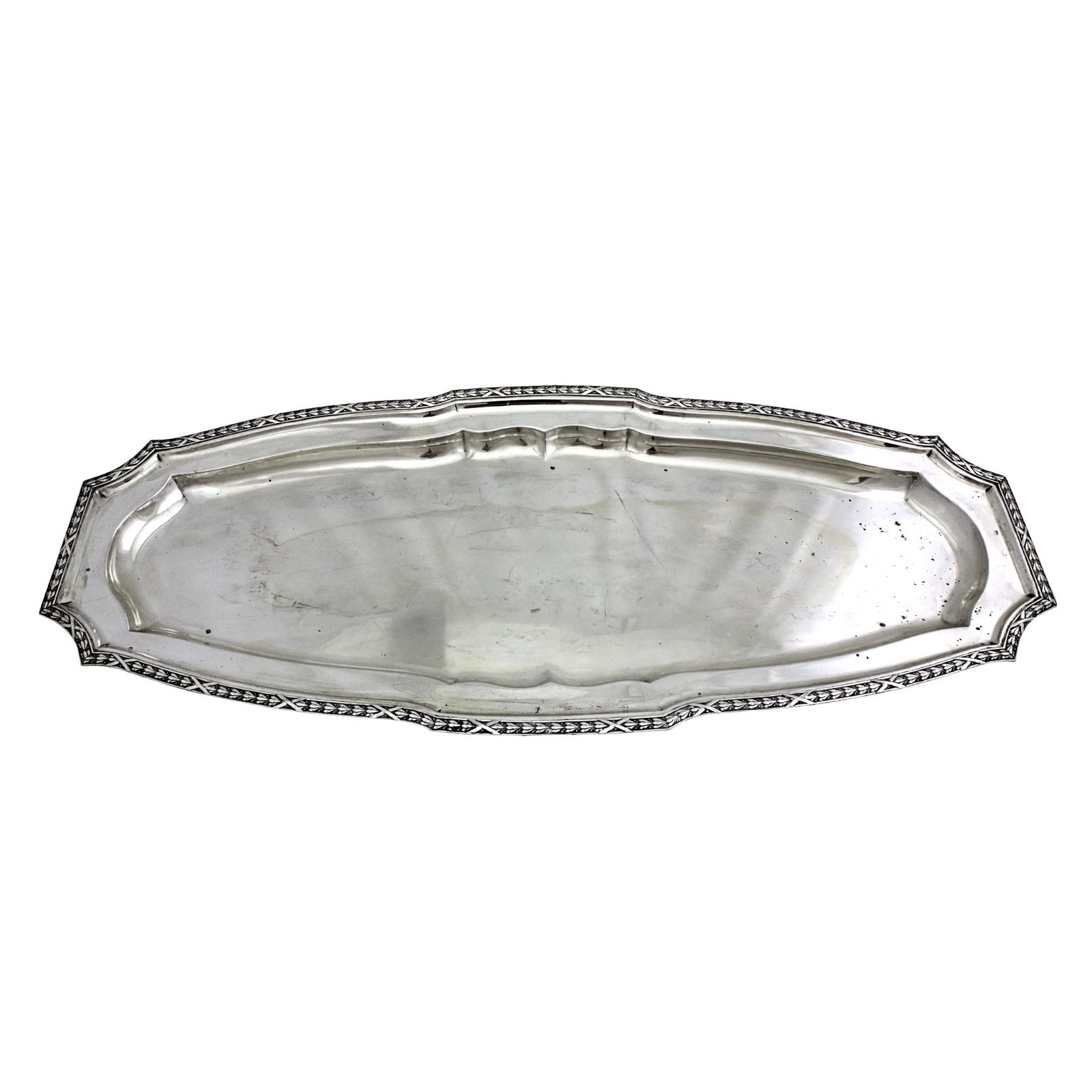 Large and Impressive Austro-Hungarian Silver Tray, Late (1 of 2)