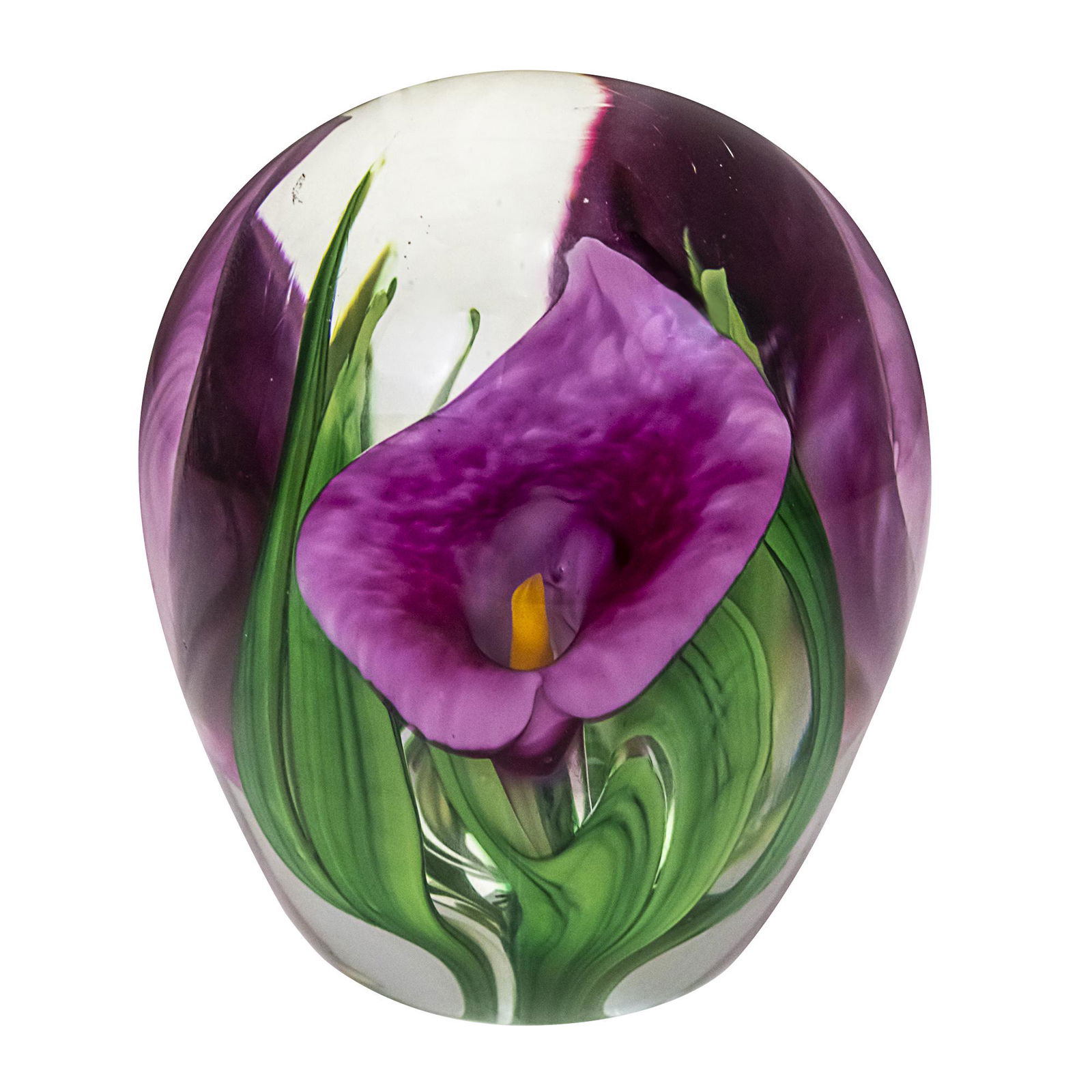 Peter Raos (new Zealand) Lily Paperweight.