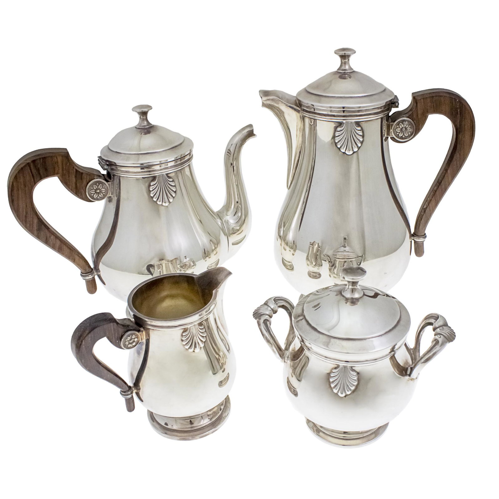 Gallia Christofle Tea and Coffee Set, 4pcs, Paris, (1 of 6)