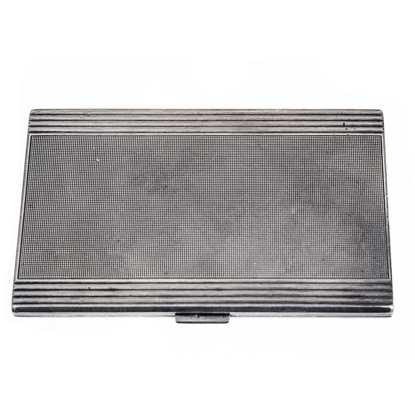 Italian Art Deco Sterling Silver Cigarette Case. (1 of 4)