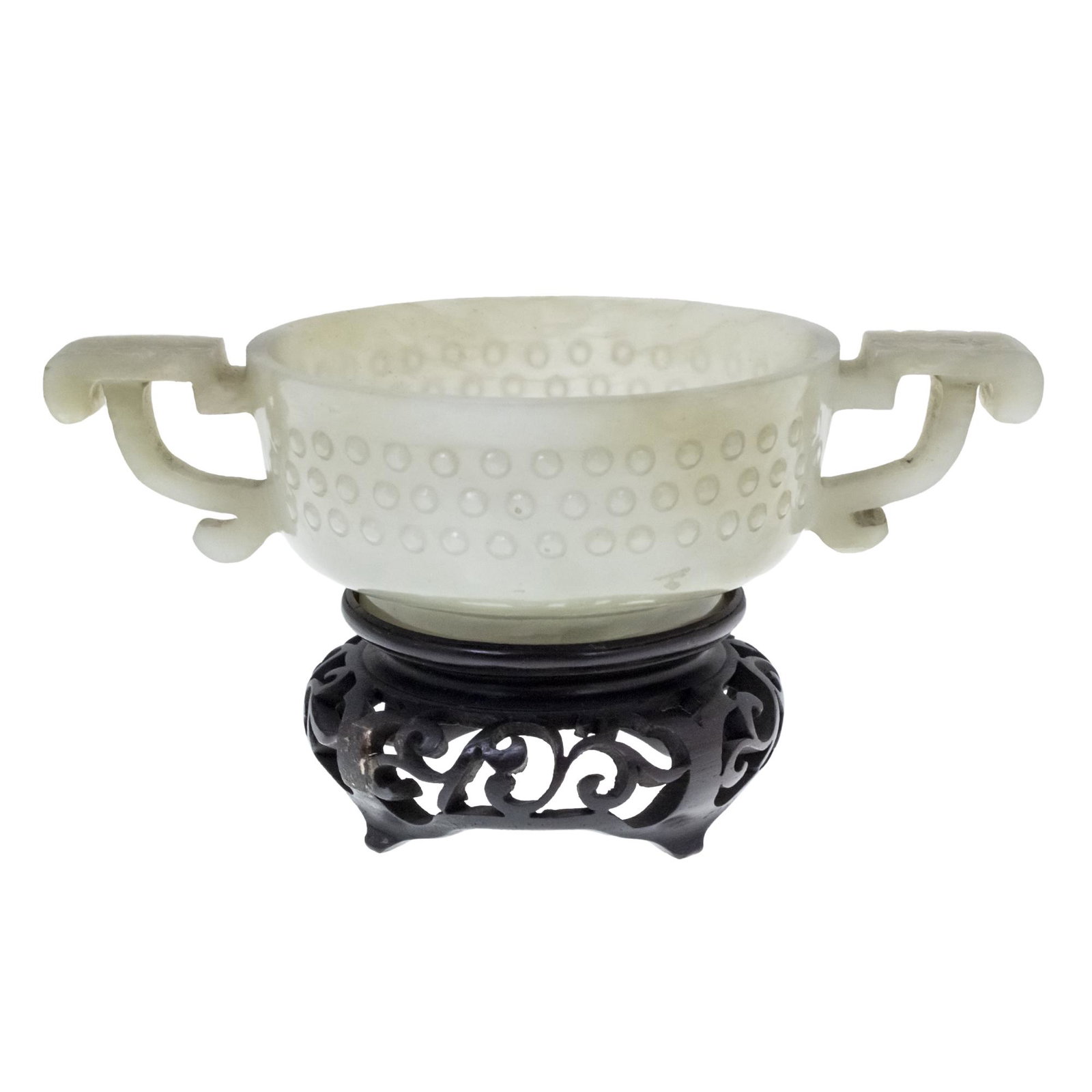 Chinese Carved Jade Liqueur Cup. (1 of 2)