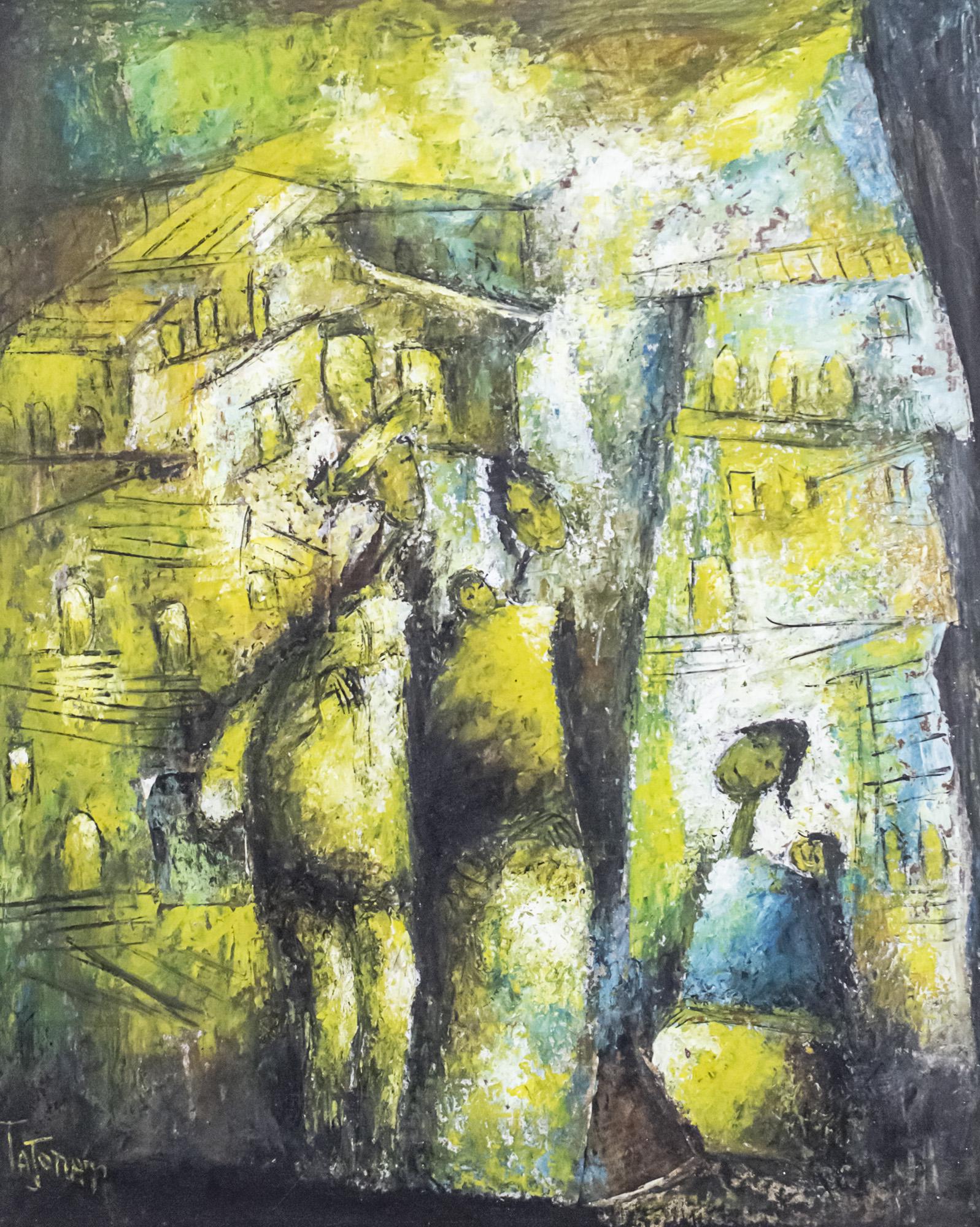 Felipe Ortiz Tajonar (Mexican, 20th Century) - Oil on: Felipe Ortiz Tajonar (Mexican, 20th Century) - Oil on Masonite. Signed. 50x40cm.