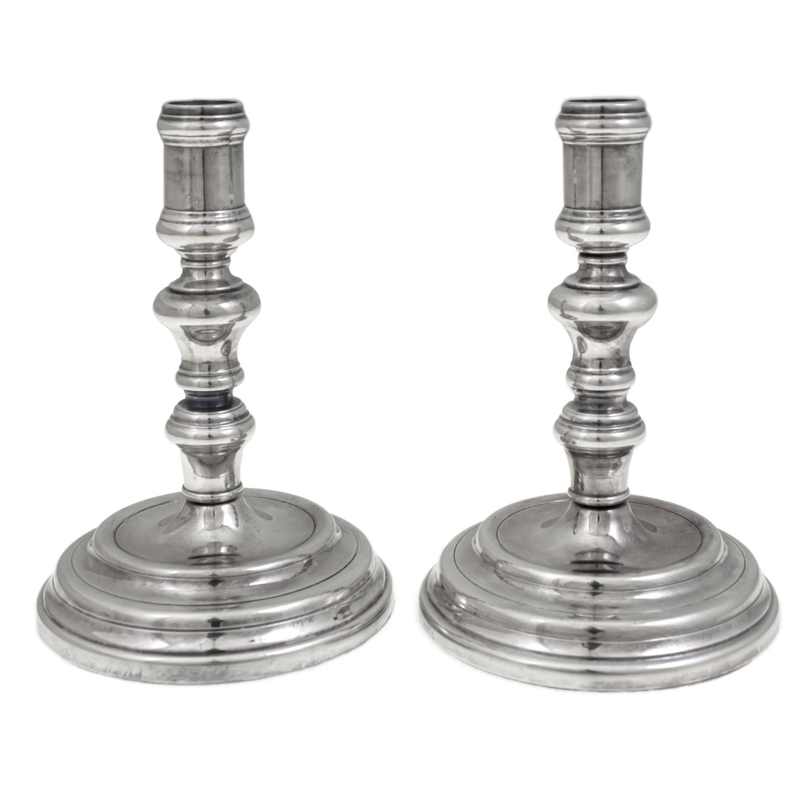 Christofle Pair of Candlesticks, Paris, France, 20th (1 of 2)