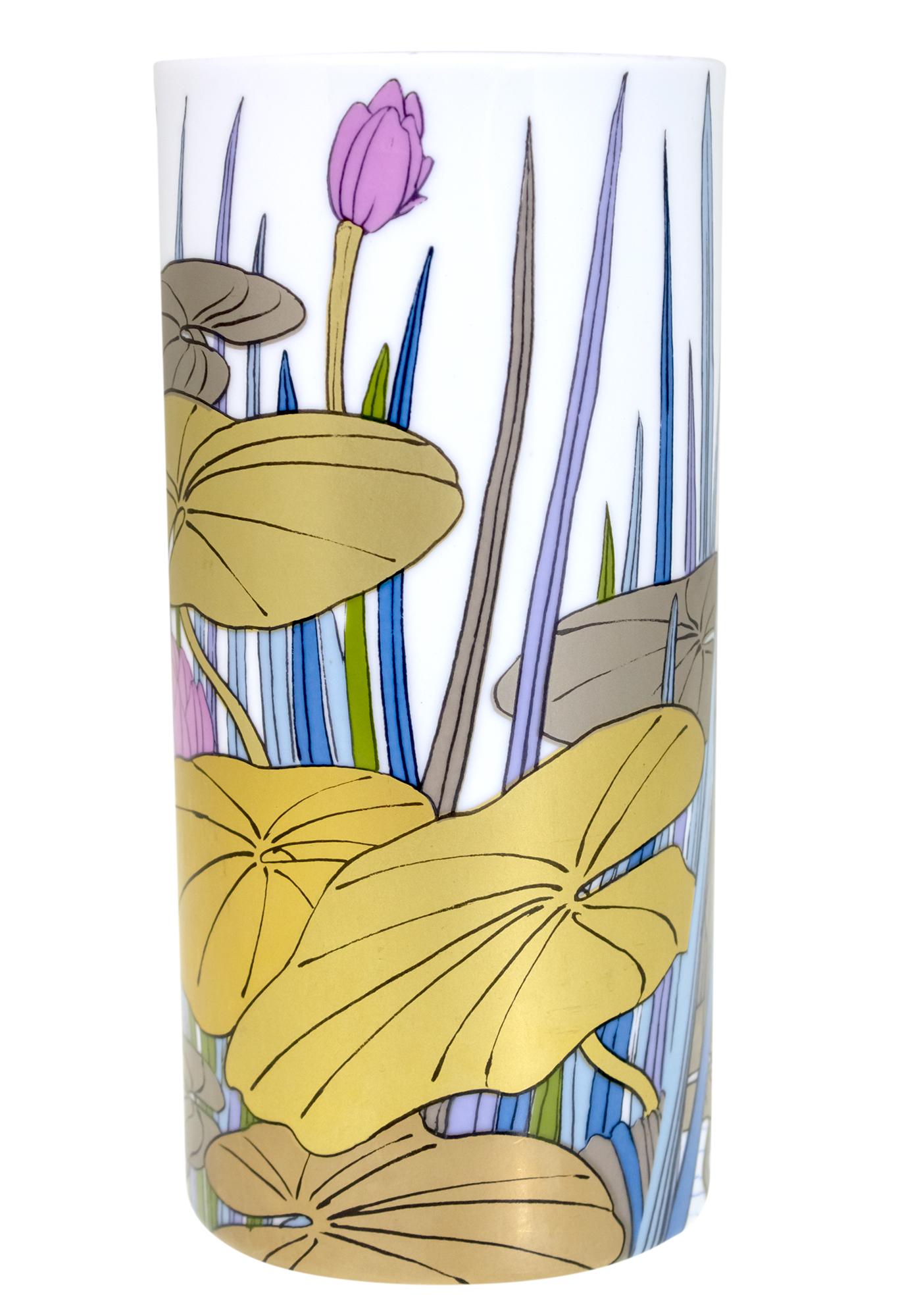 Alain Le Foll (French, 1934-1981) for Rosenthal - Porcelain Vase.: Alain Le Foll (French, 1934-1981) for Rosenthal - Porcelain Vase. Marked. Height: 22.5cm.