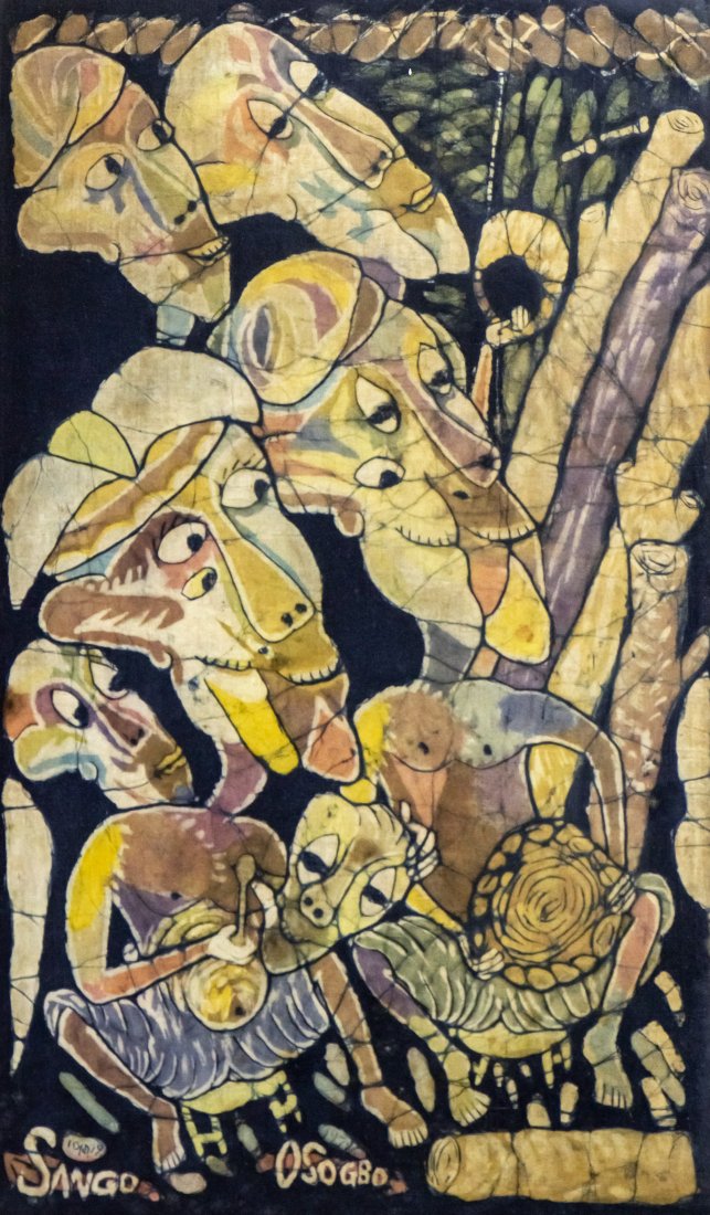 Sangodare Ajala (Nigerian, 20th century) - Batik. (1 of 2)