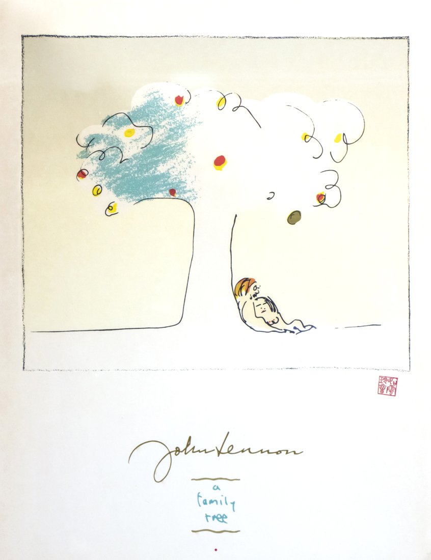 John Lennon Family Tree Lithograph