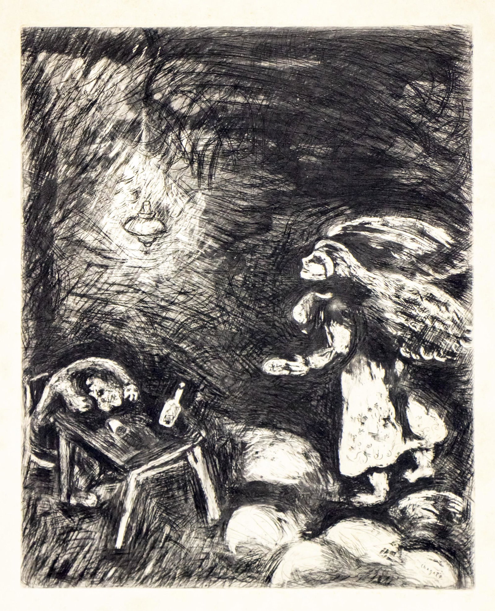 Marc Chagall (1887-1985) - LIvroigne et sa Femme, Etching, 1927-1930. (1 of 2)