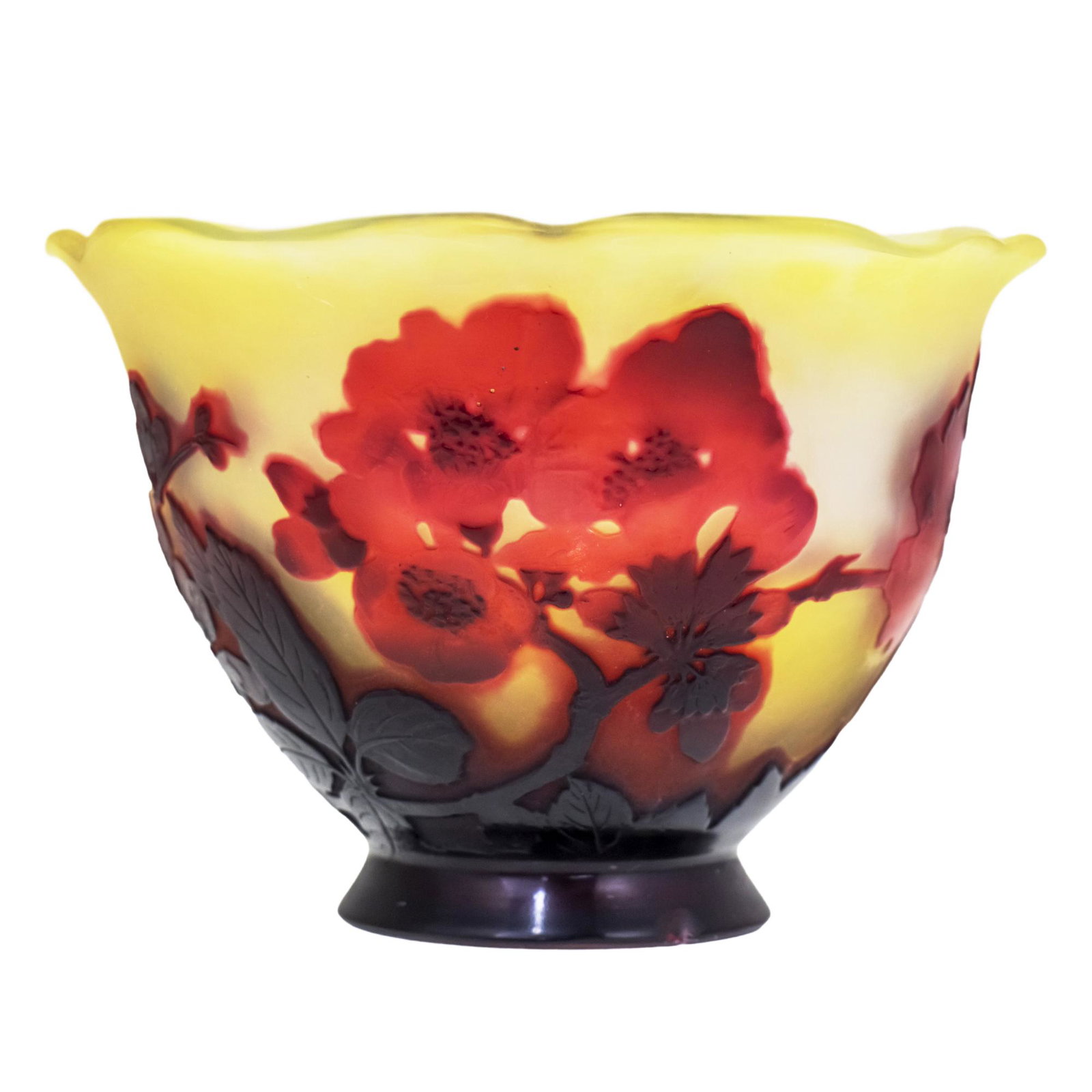 Galle Cameo Glass Vase, France, Circa 1900. (1 of 7)