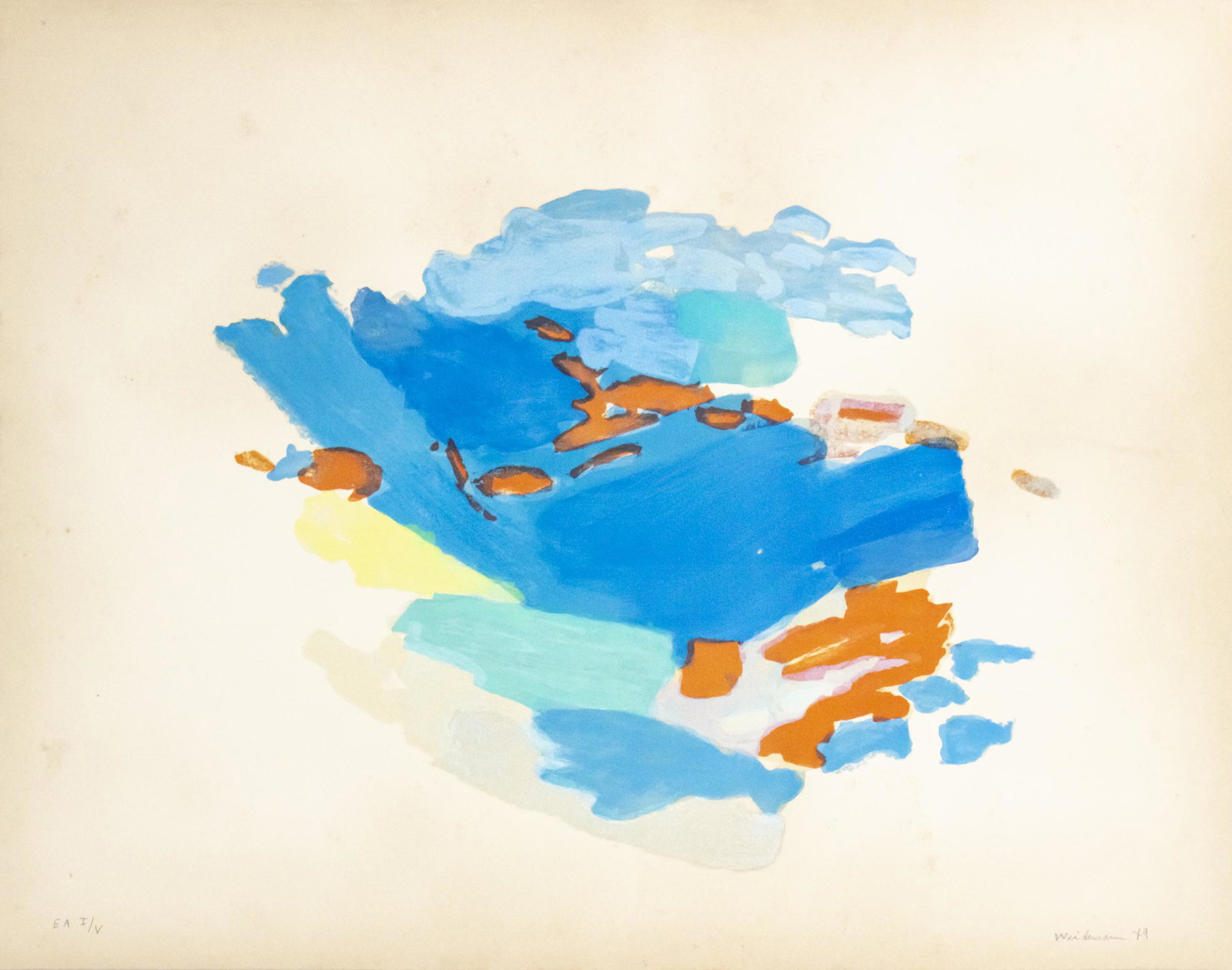 Jakob Weidemann (Norwegian, 1923-2001) - Abstract, Lithograph, 1979. (1 of 3)