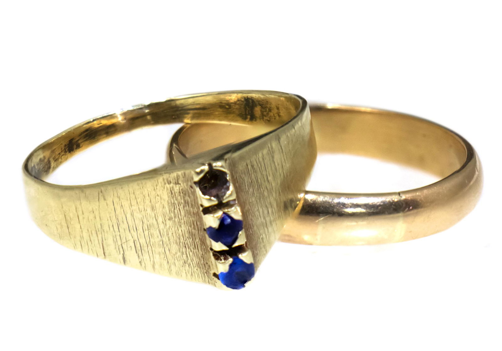 Two 14k Yellow Gold Rings. (1 of 3)