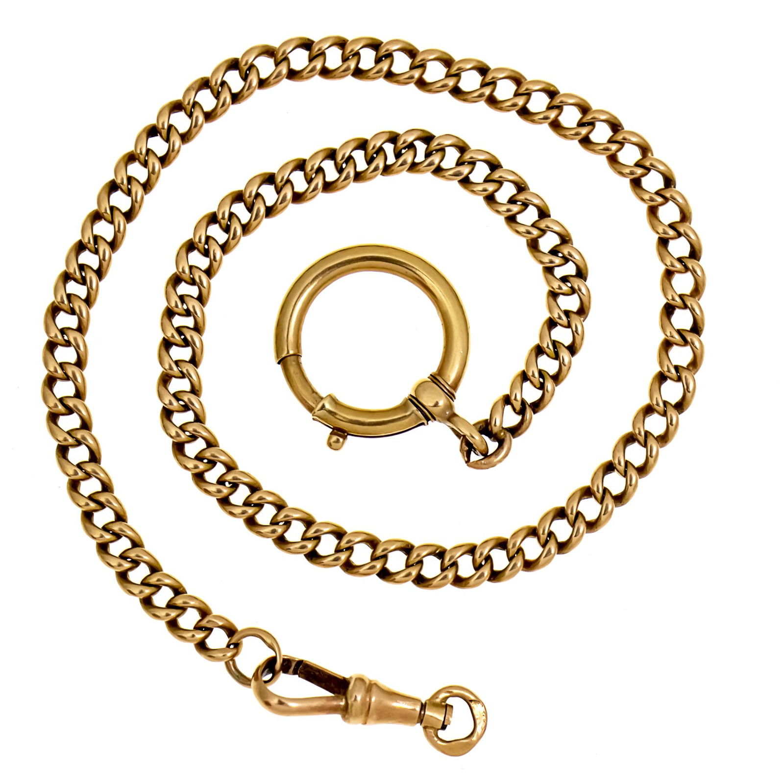 14k Rose Gold Fob Chain for Pocket Watch, Russia. (1 of 1)