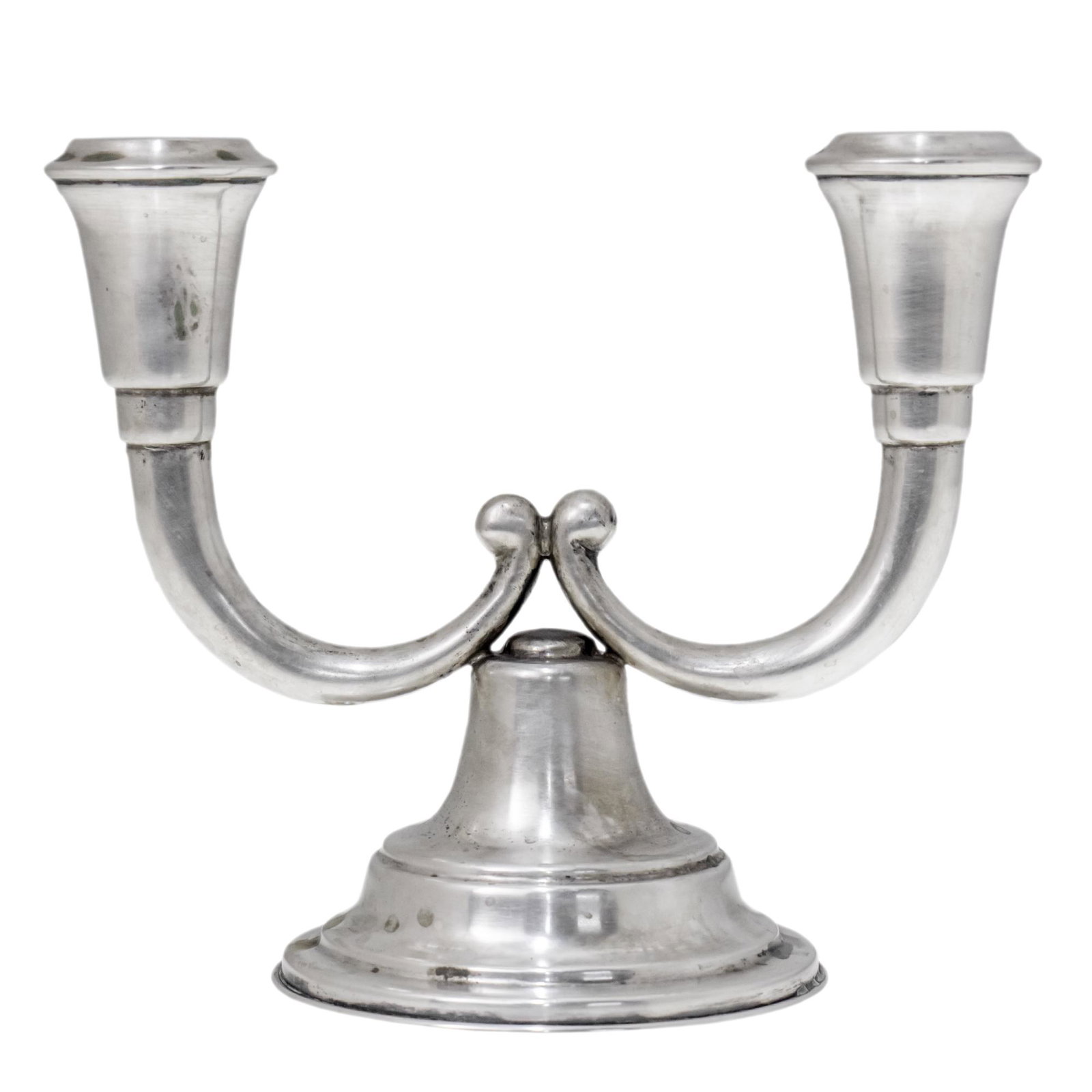 Silver Two Light Candelabra, Judaica. (1 of 1)