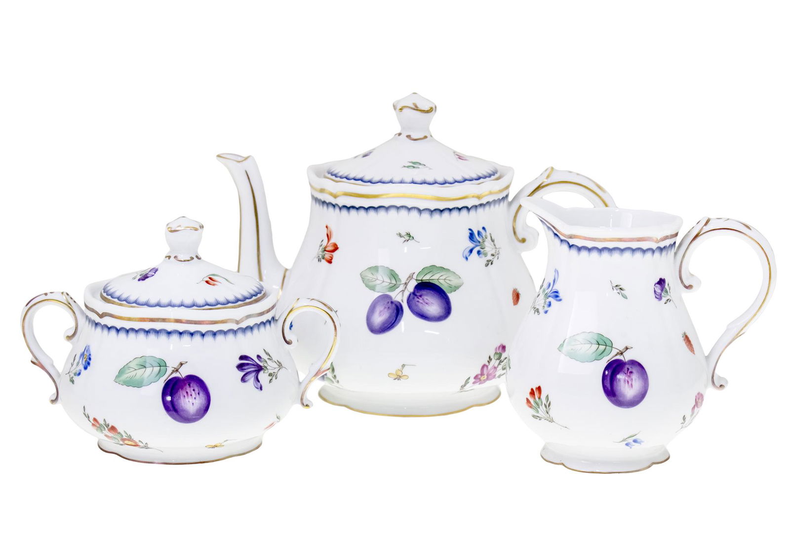 Richard Ginori Porcelain 3pcs Tea Set, Florence, Italy. (1 of 3)