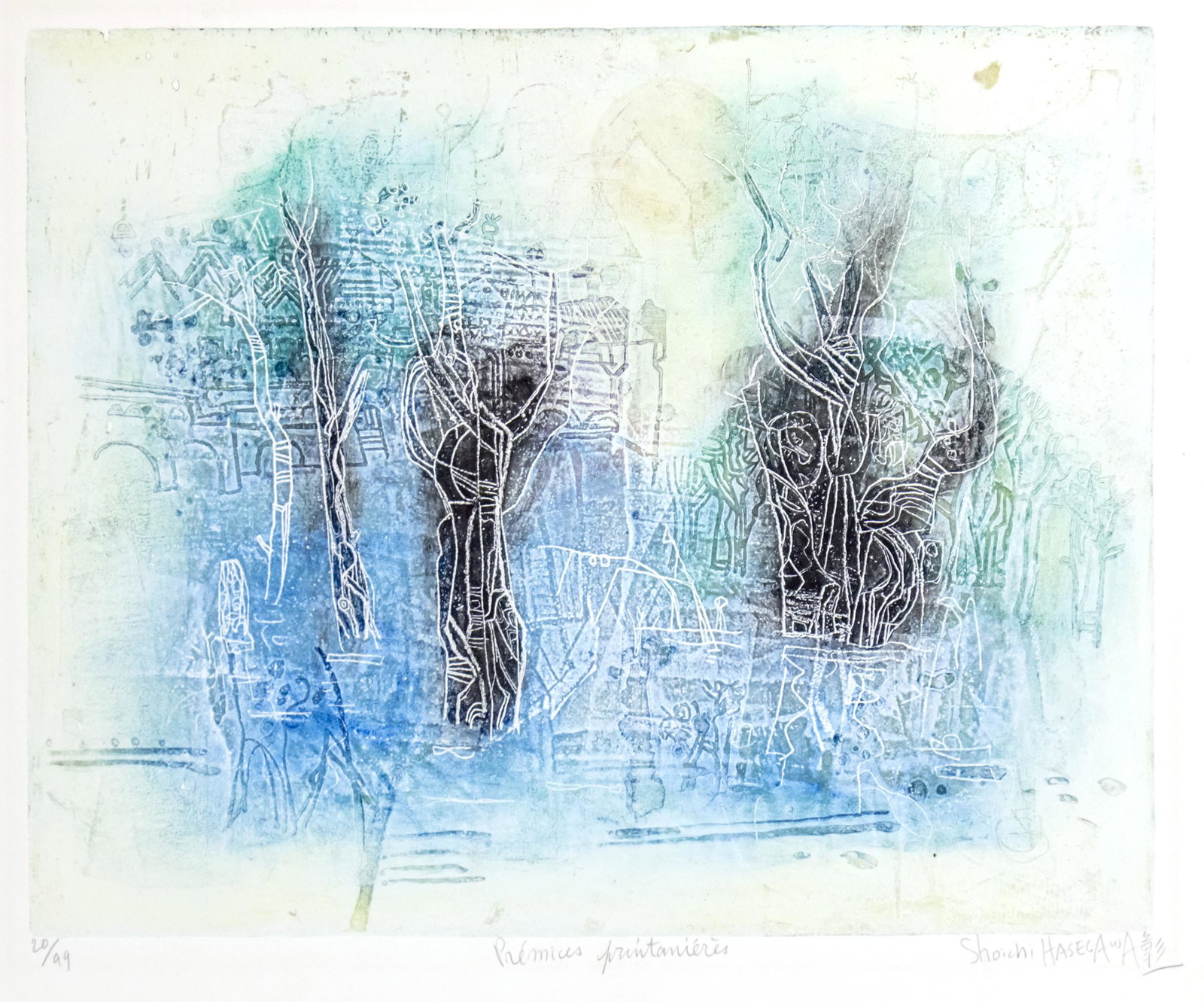 Shoichi Hasegawa (Japan, b.1929) - Premices Printanieres, Lithograph. (1 of 1)