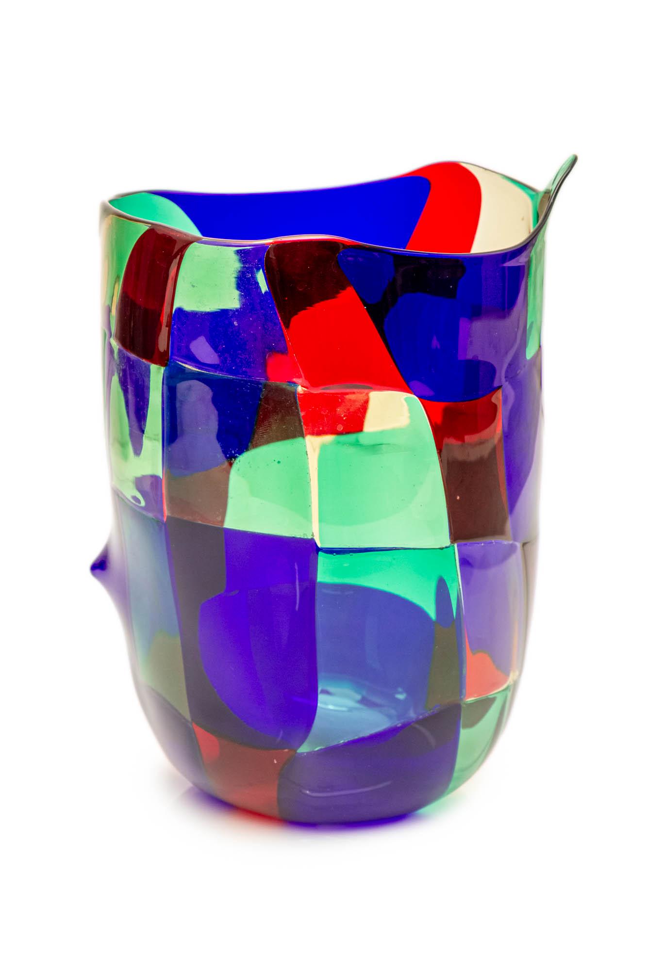 Fulvio Bianconi (Italian, 1915-1996) - for Venini, Pezzato, Murano Glass Vase, Circa 1951. (1 of 2)