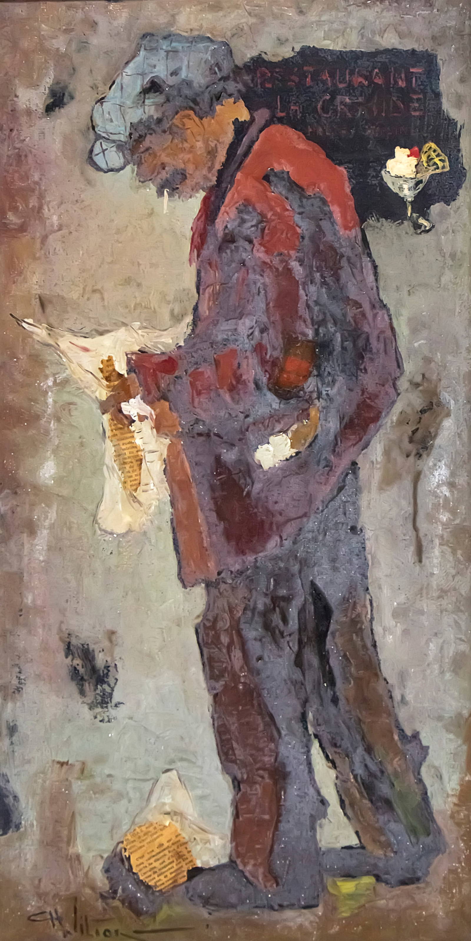 Charles Wilton (american, 18371947) Man Reading A Newspaper, Oil And