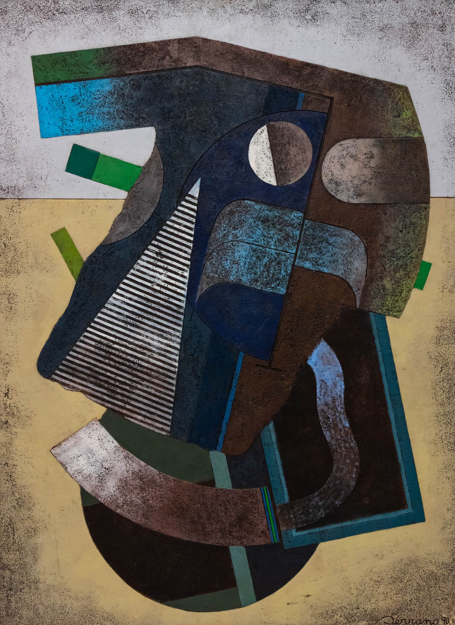 Jose Luis Serrano (Mexican, b.1947) - Asombro de la Ausensia, Silicograph, 1990.: Jose Luis Serrano (Mexico, b.1947) - Asombro de la Ausensia, Silicograph, 1990. Signed and dated. 75x55cm.