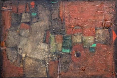 Yitzhak Pugacz (Israeli / Polish, 1919-2017) - Oil on Canvas.: Yitzhak Pugacz (Israeli / Polish, 1919-2017) - Oil on Canvas. Signed. 55x81cm.