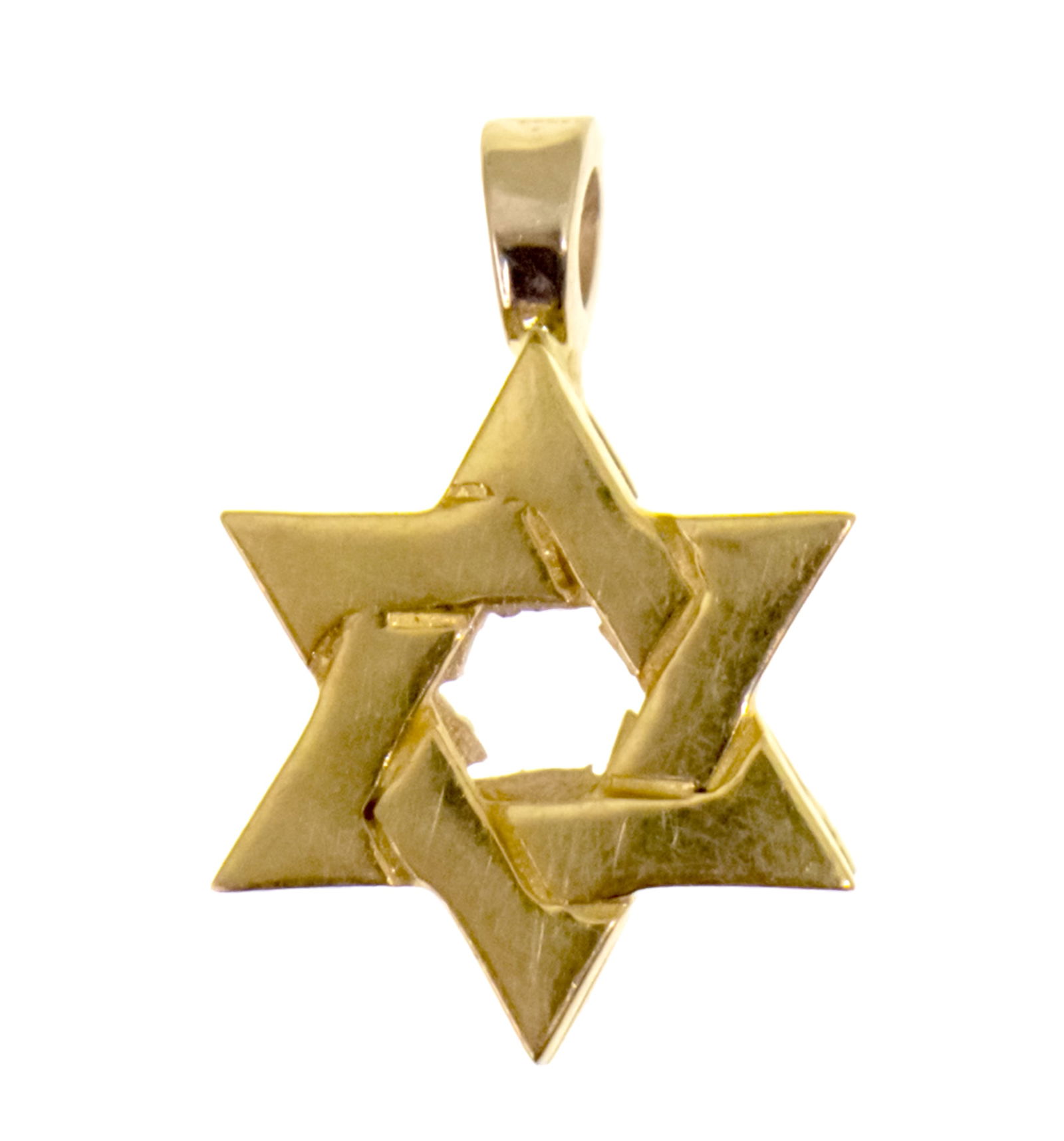 14k White and Yellow Gold Star of David Pendant. (1 of 2)