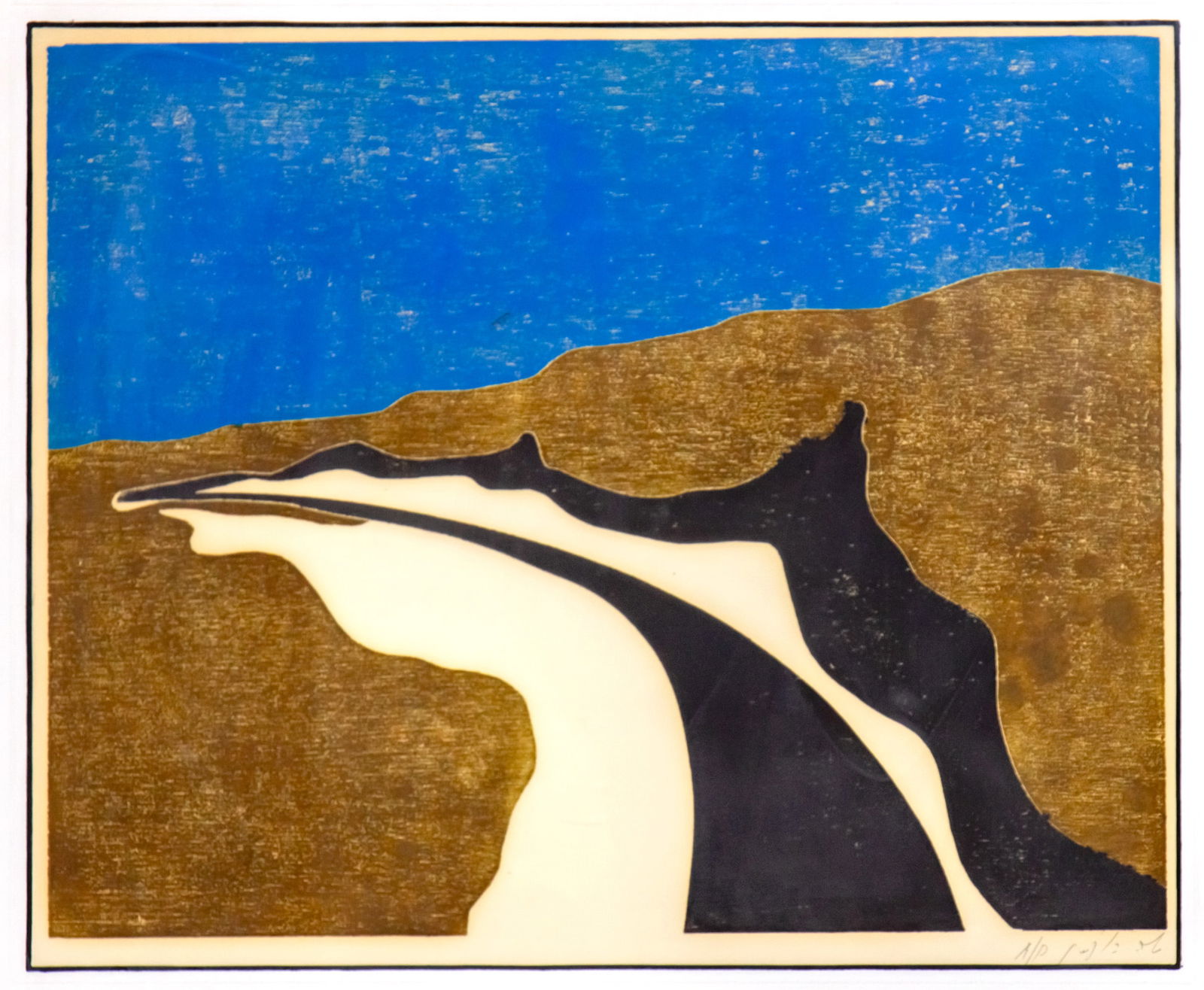 Moshe Hoffman (Hungarian, 1938-1983) - Color Woodcut. (1 of 2)