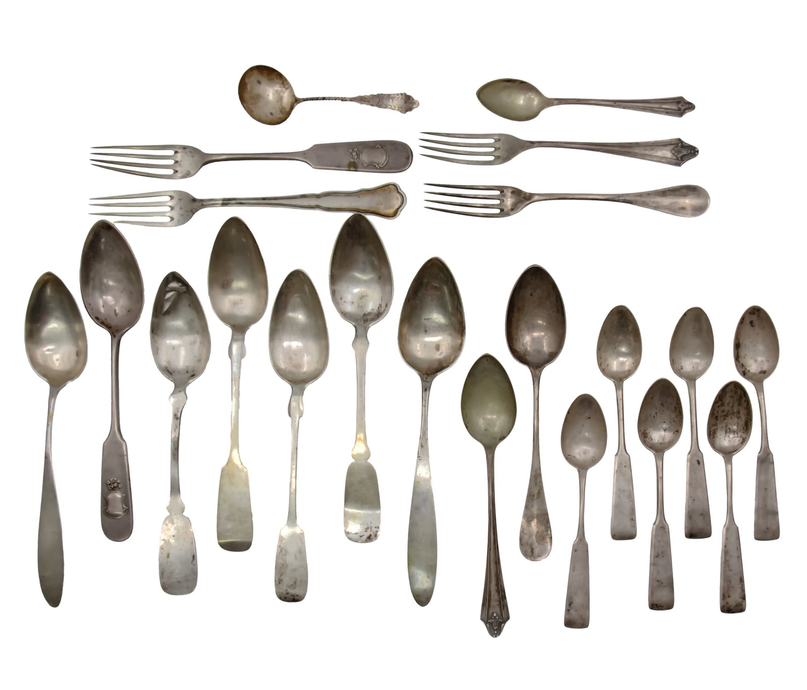 Lot of Silver Flatware Pieces. (1 of 1)