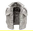 Tomek Kawiak (Polish, b.1948) - Bad Boy Tomek Vest, Silvered Bronze Sculpture.