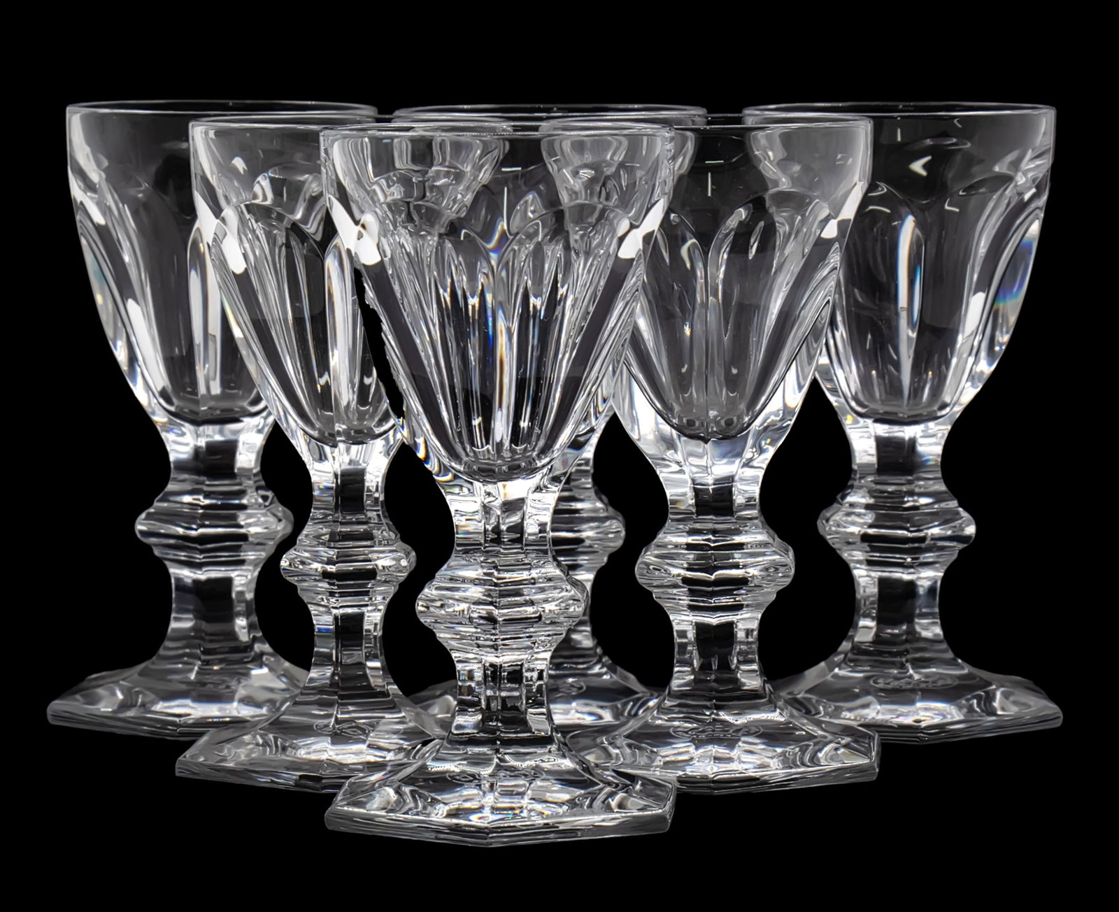 Baccarat Harcourt Set of Six Cordial Glasses. (1 of 5)