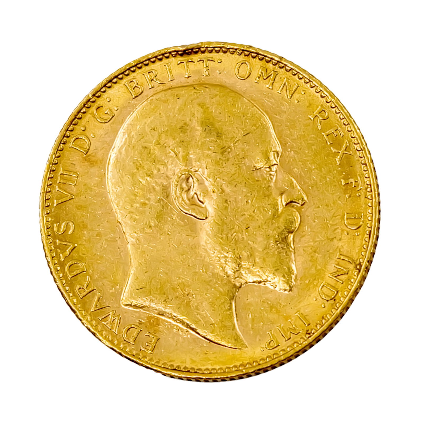 Edward VII Gold Sovereign Coin, 1902-P, Perth, Australia.: Edward VII Gold Sovereign Coin, 1902-P, Perth, Australia. Gold 917. 7.98gr.