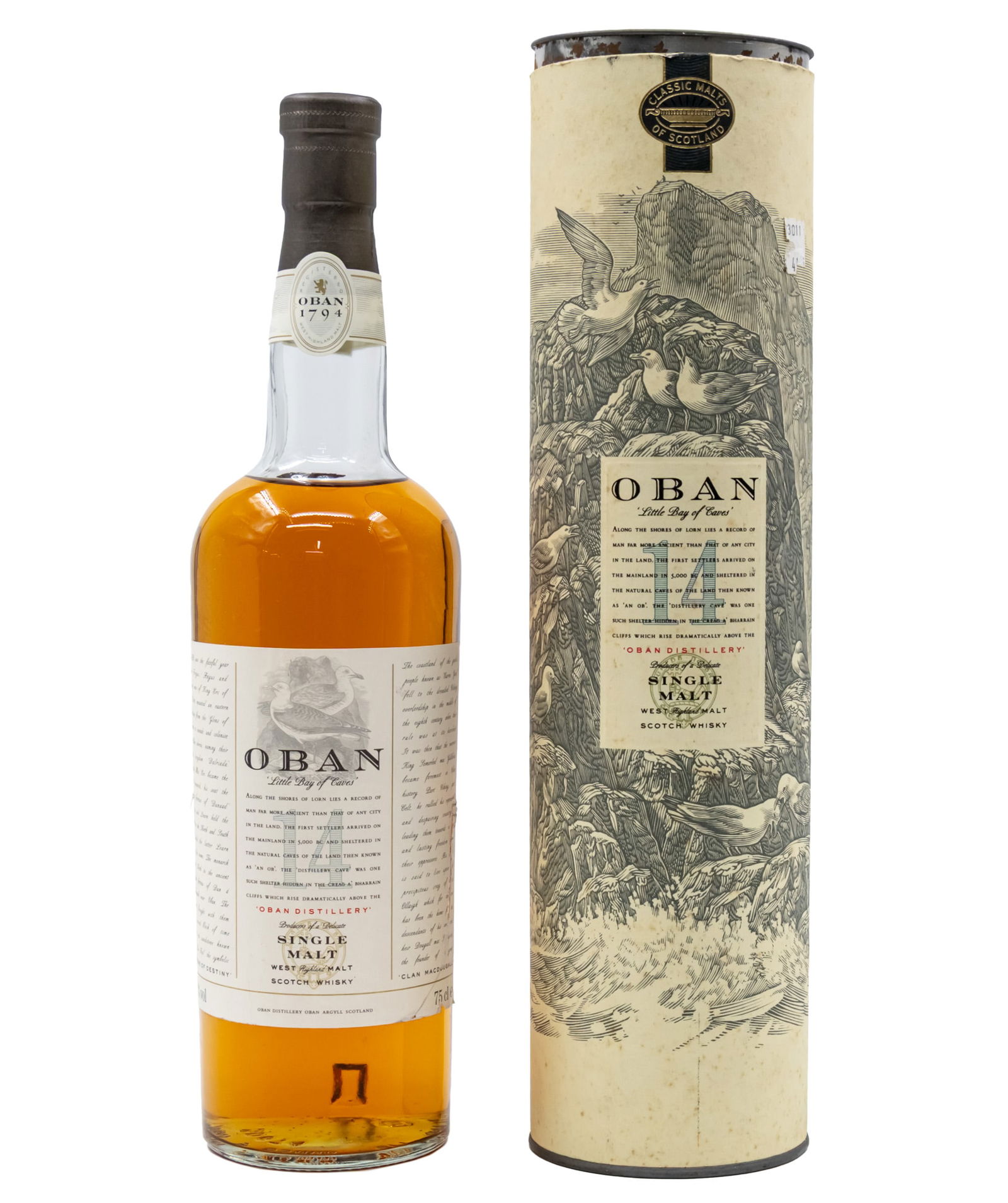 Oban 14 Scotch Whisky Bottle. (1 of 2)