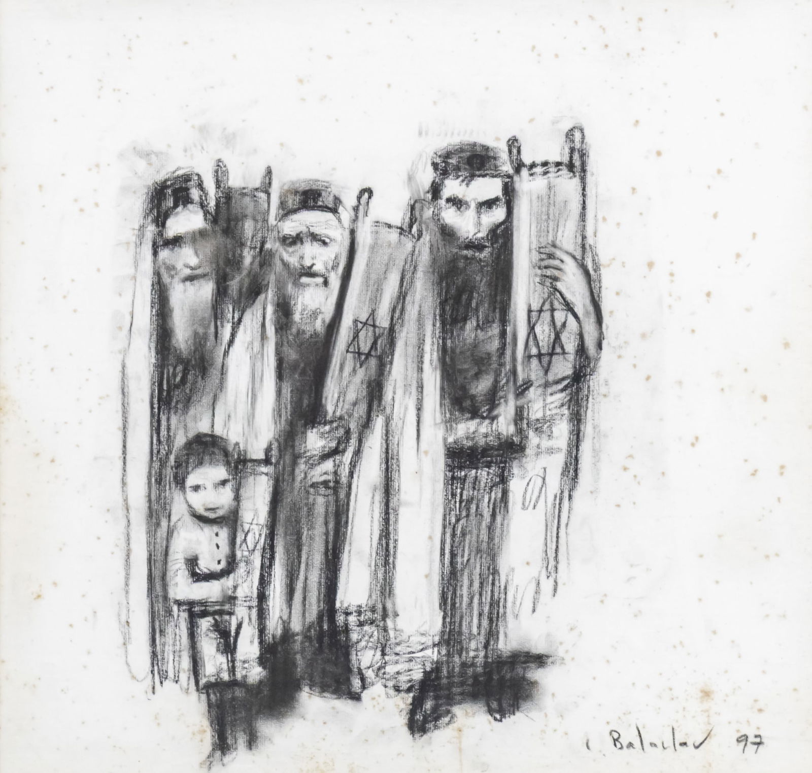 Leonid Balaklav (b.1956) - Simchat Torah, Oil on Canvas, 1997. (1 of 1)