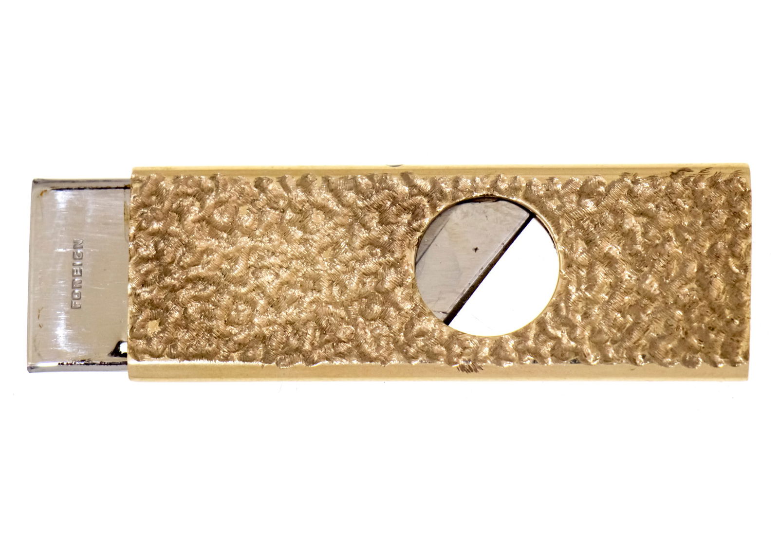 9k Yellow Gold Cigar Cutter, Deakin & Francis, Birmingham, England. (1 of 4)