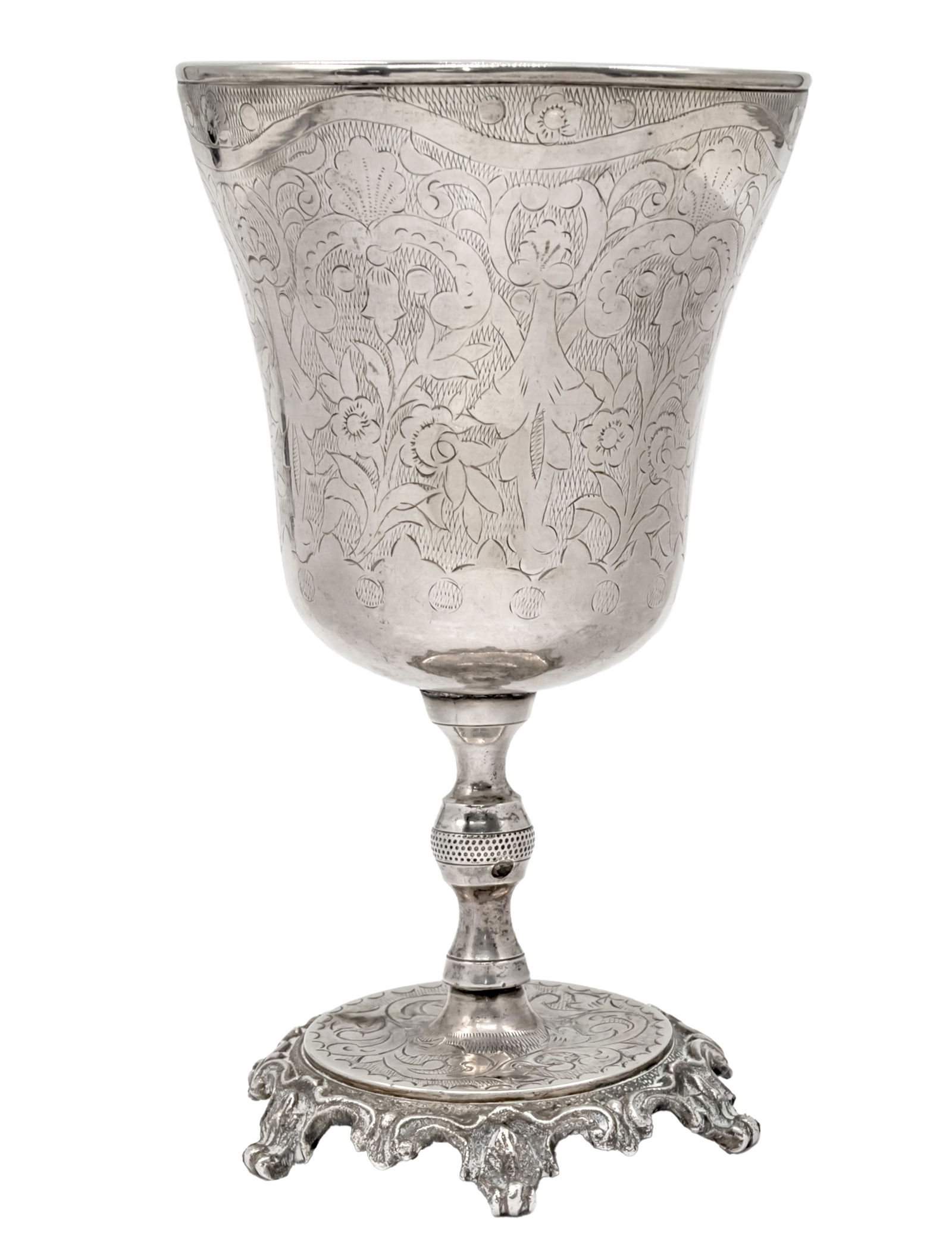 Ottoman Silver Cup Goblet, Circa 1900. (1 of 3)