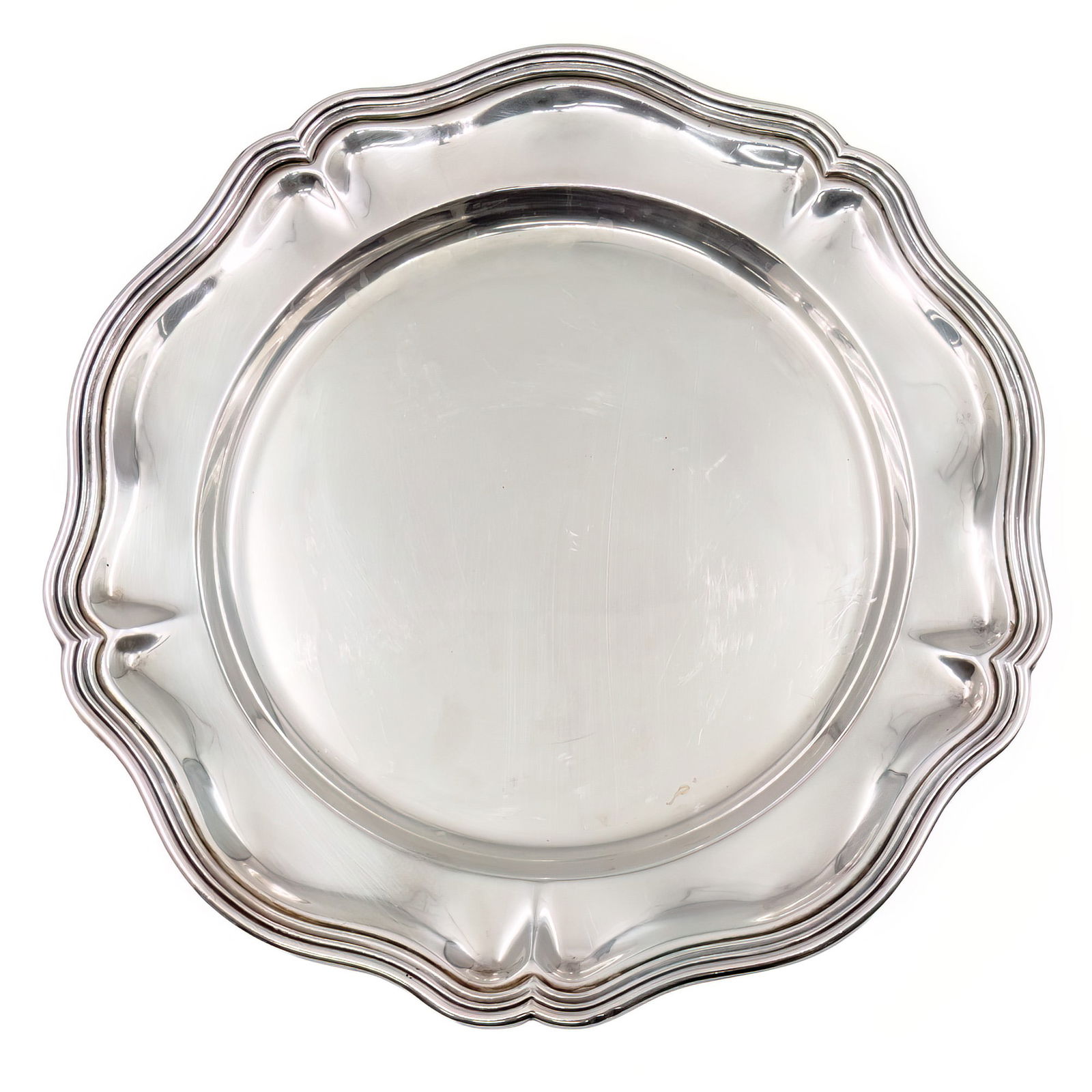 Camusso Sterling Silver Tray, Peru, 20th Century. (1 of 2)