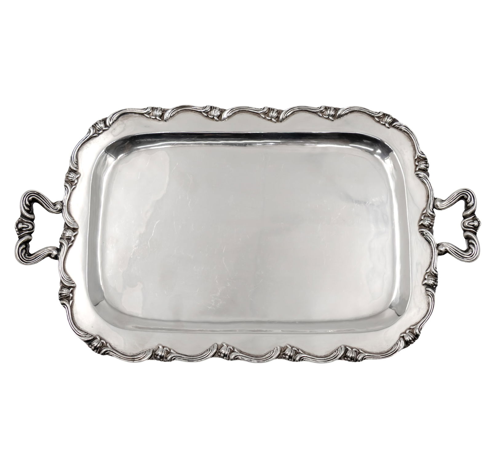 Sterling Silver Two Handled Tray, Peru, 20th Century. (1 of 2)