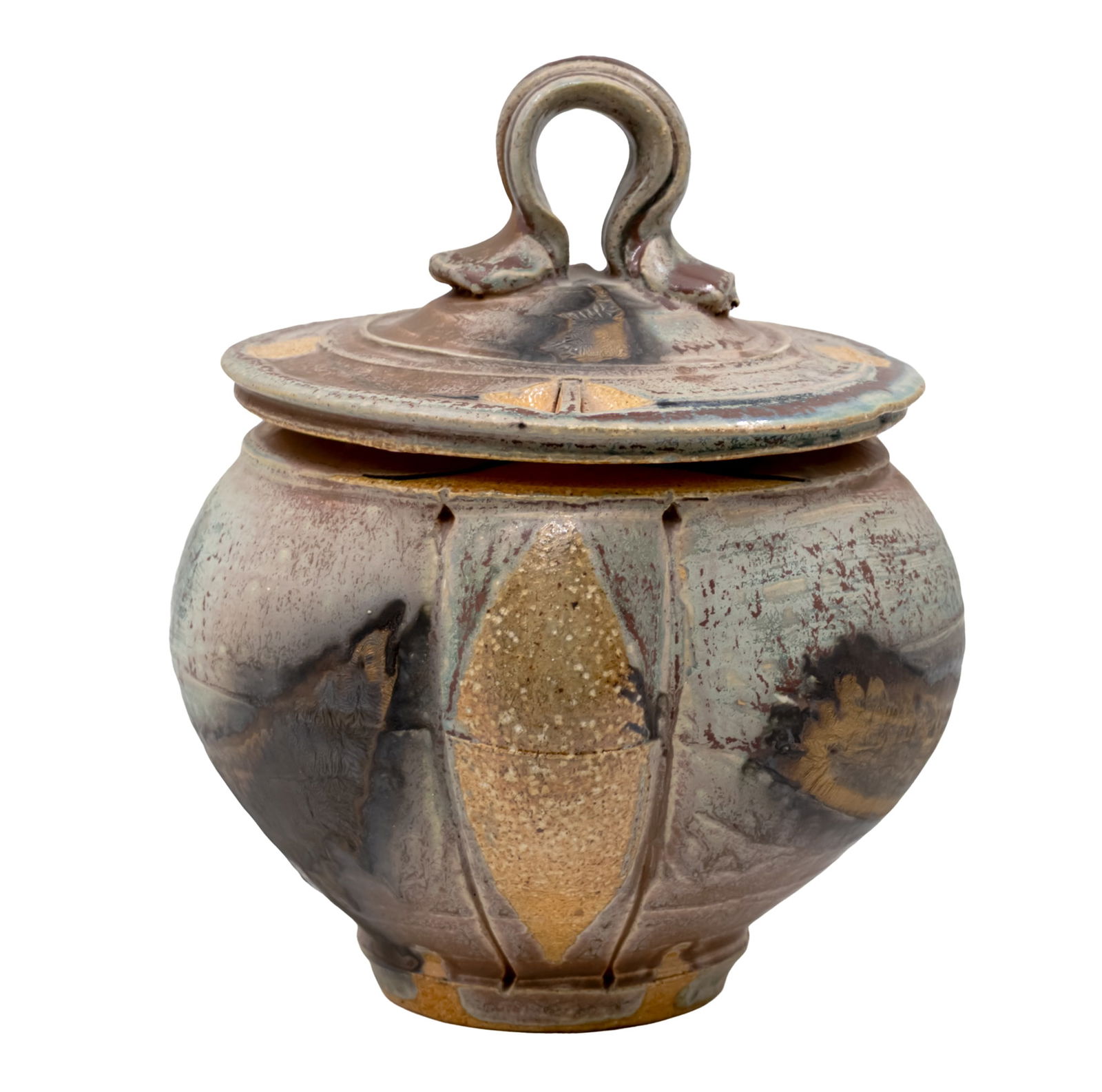 Josh DeWeese (American, b.1963) - Ceramic Jar and Cover. (1 of 6)