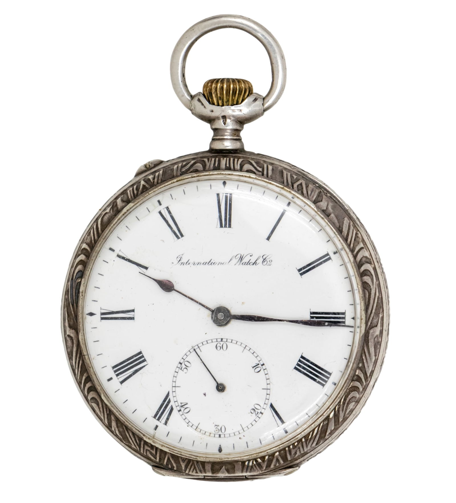 Schaffhausen IWC Silver Pocket Watch. (1 of 7)