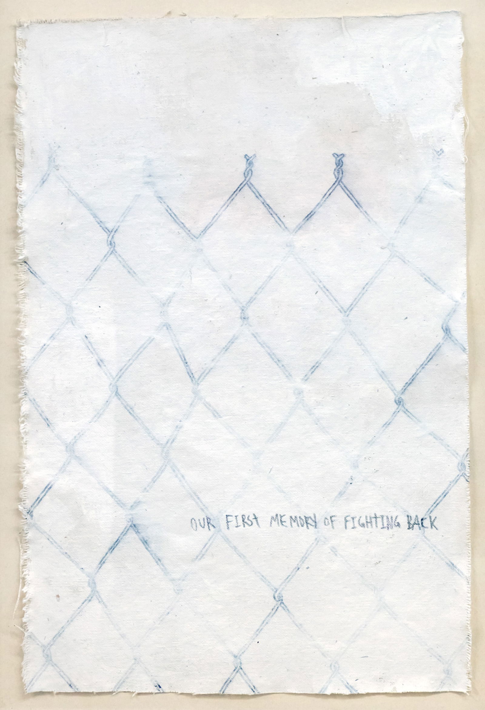 Know Hope - Adam Yekutieli (b.1986) - Our First Memory of Fighting Back, Acrylic and Pencil on: Know Hope - Adam Yekutieli (b.1986) - Our First Memory of Fighting Back, Acrylic and Pencil on Canvas, 2013. Signed on the reverse. 40x27cm.