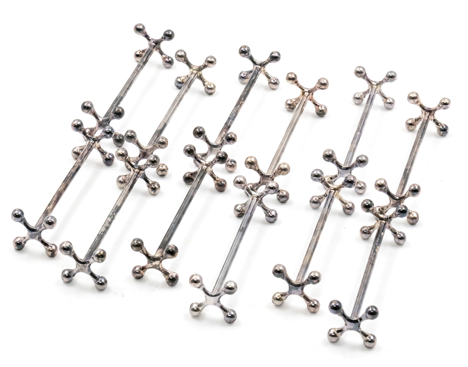 Christofle Set of 12 Knife Rests, Paris, France, 20th Century. (1 of 5)