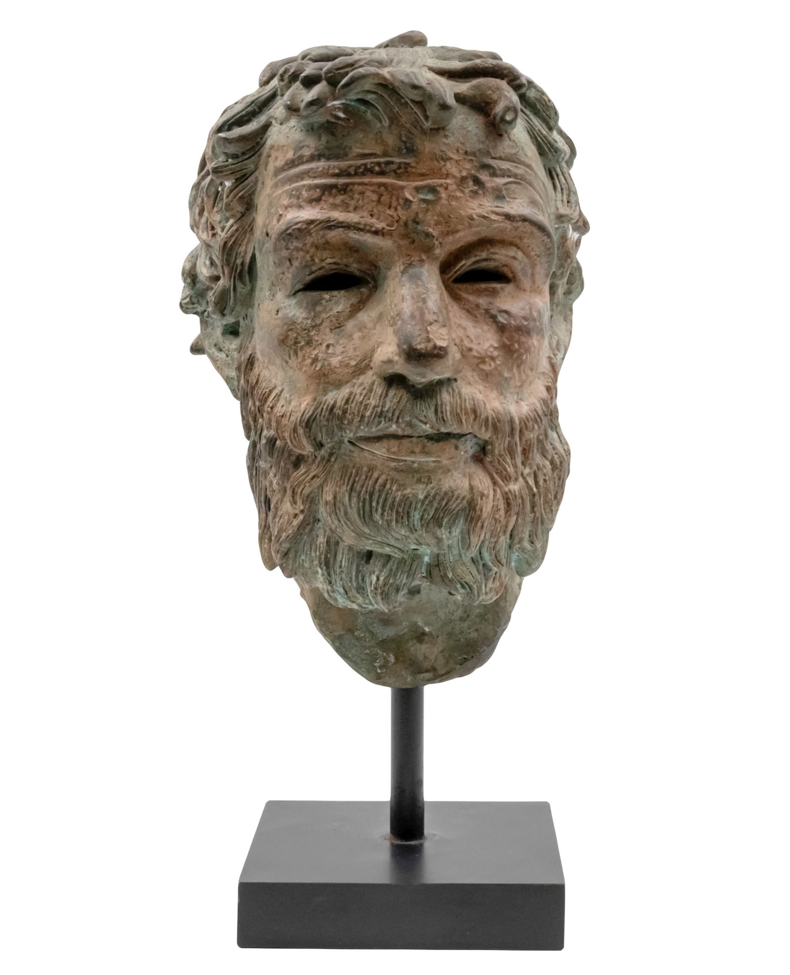 Roman Figure Bronze Head Bust Sculpture, After the Antique. (1 of 5)