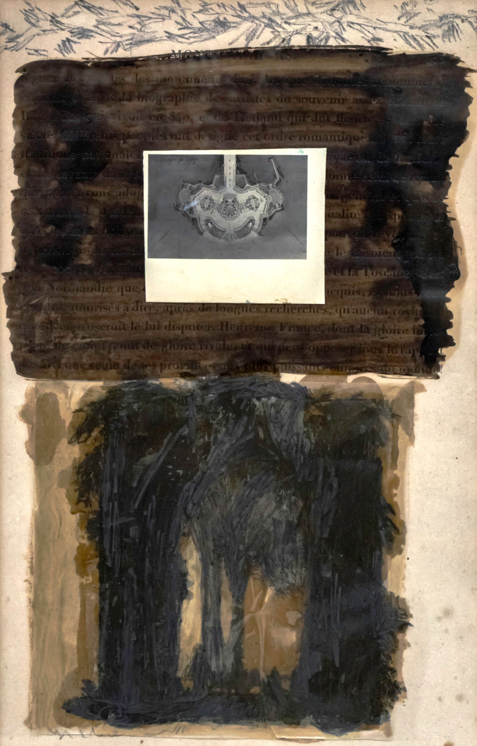 Yigal Ozeri (b.1958) - Ink, Pencil, Mixed Media and Collage on paper.: Yigal Ozeri (b.1958) - Ink, Pencil, Mixed Media and Collage on paper. Signed. 36x23cm.