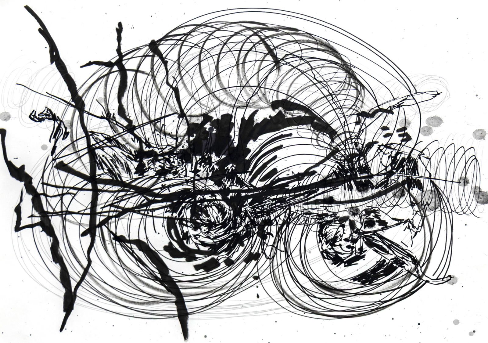 Yehudit Sasportas (b.1969) - Ink, Watercolor and Pencil on Paper, 2009.: Yehudit Sasportas (b.1969) - Ink, Watercolor and Pencil on Paper, 2009. Signed, dated and titled on the reverse. 42x59cm.