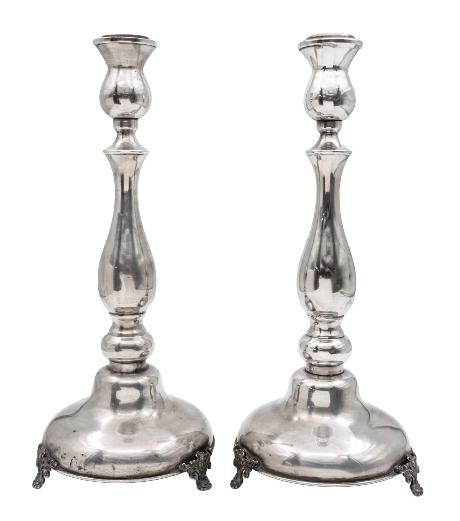 Pair of Sterling Silver Candlesticks. (1 of 4)