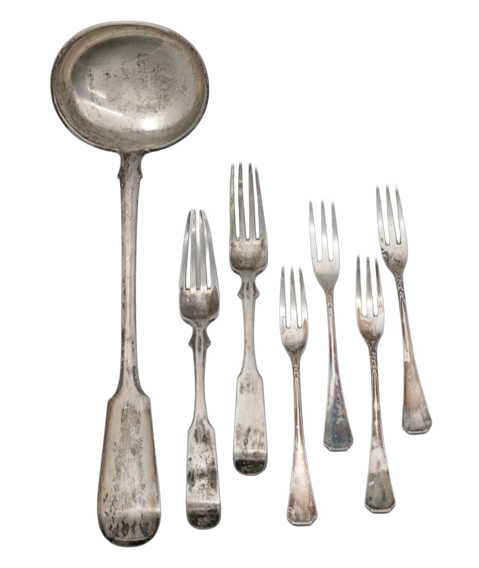 Lot of Silver Flatware. (1 of 2)