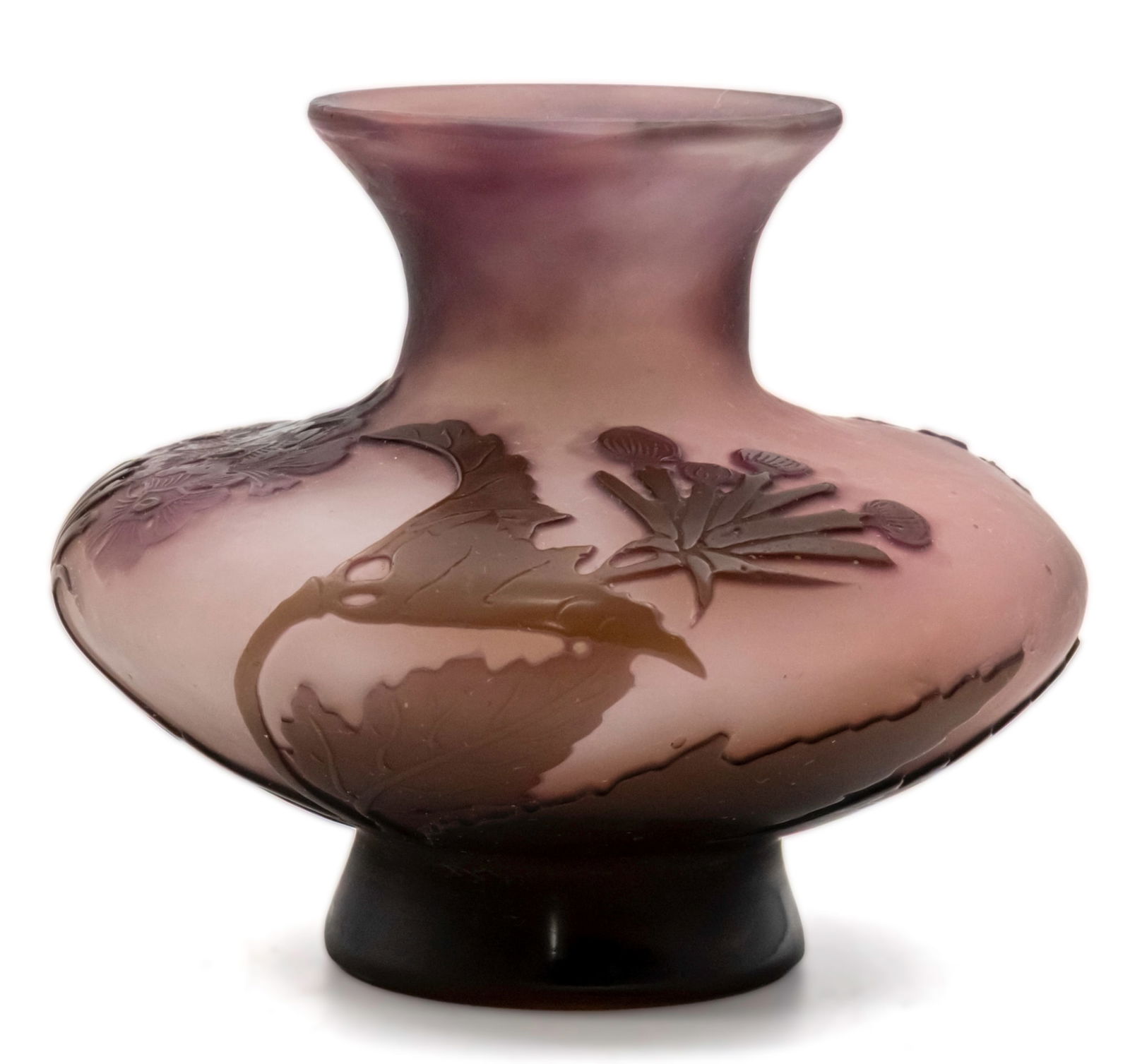 Galle Cameo Glass Vase, France, Circa 1900. (1 of 5)