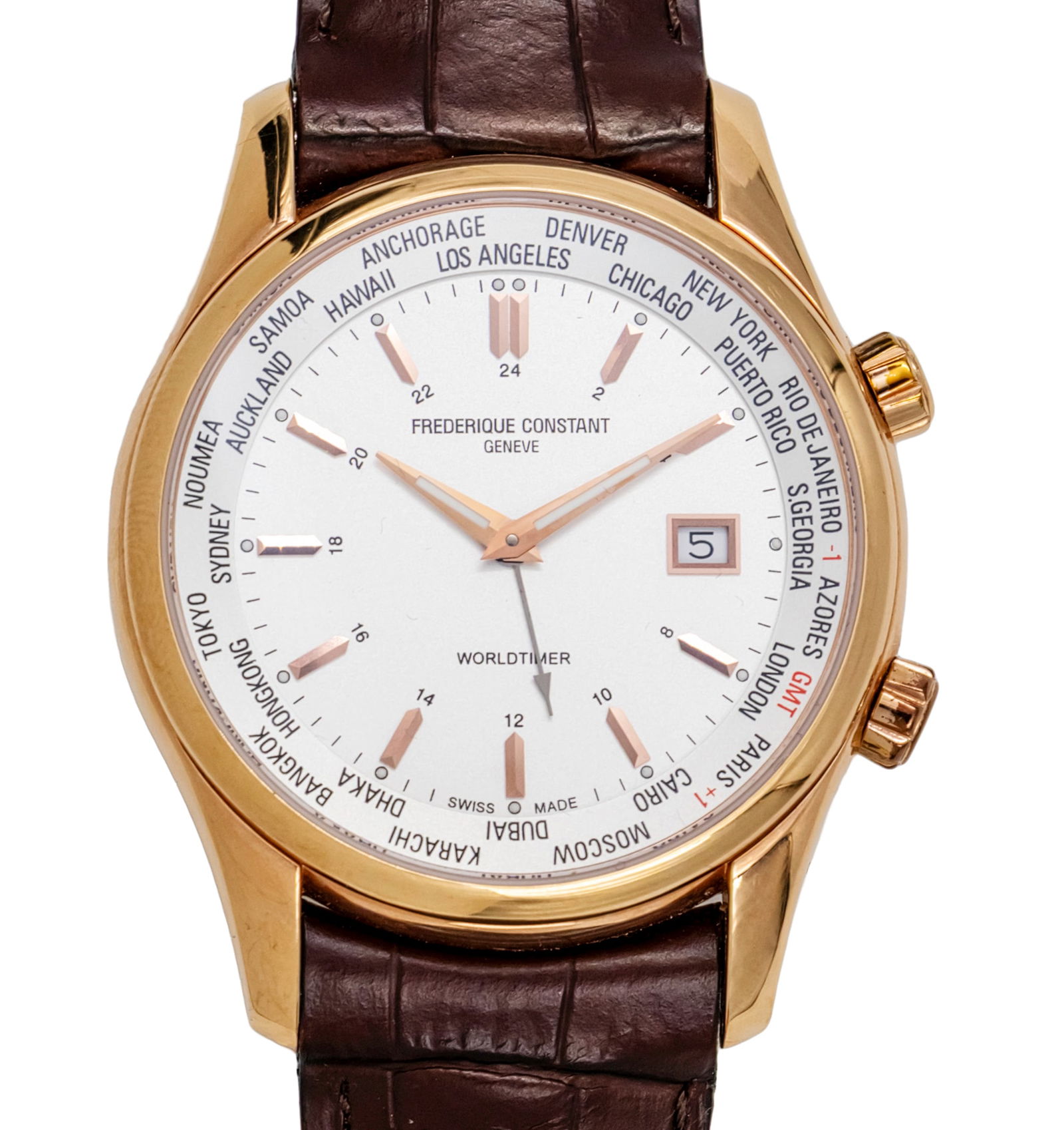 Frederique Constant Worldtimer Wristwatch. (1 of 1)