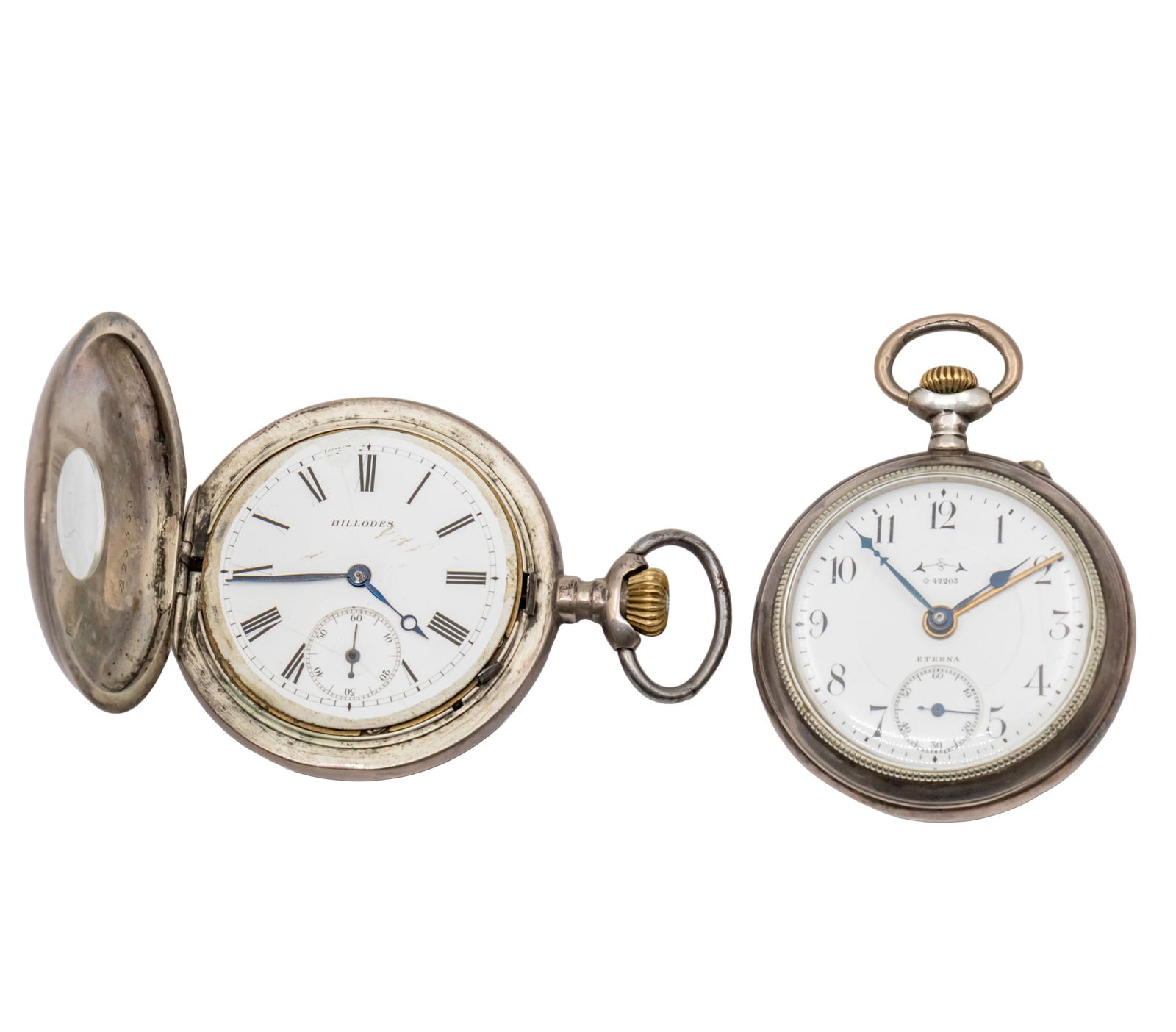 Lot of Two Silver Pocket Watches. (1 of 2)