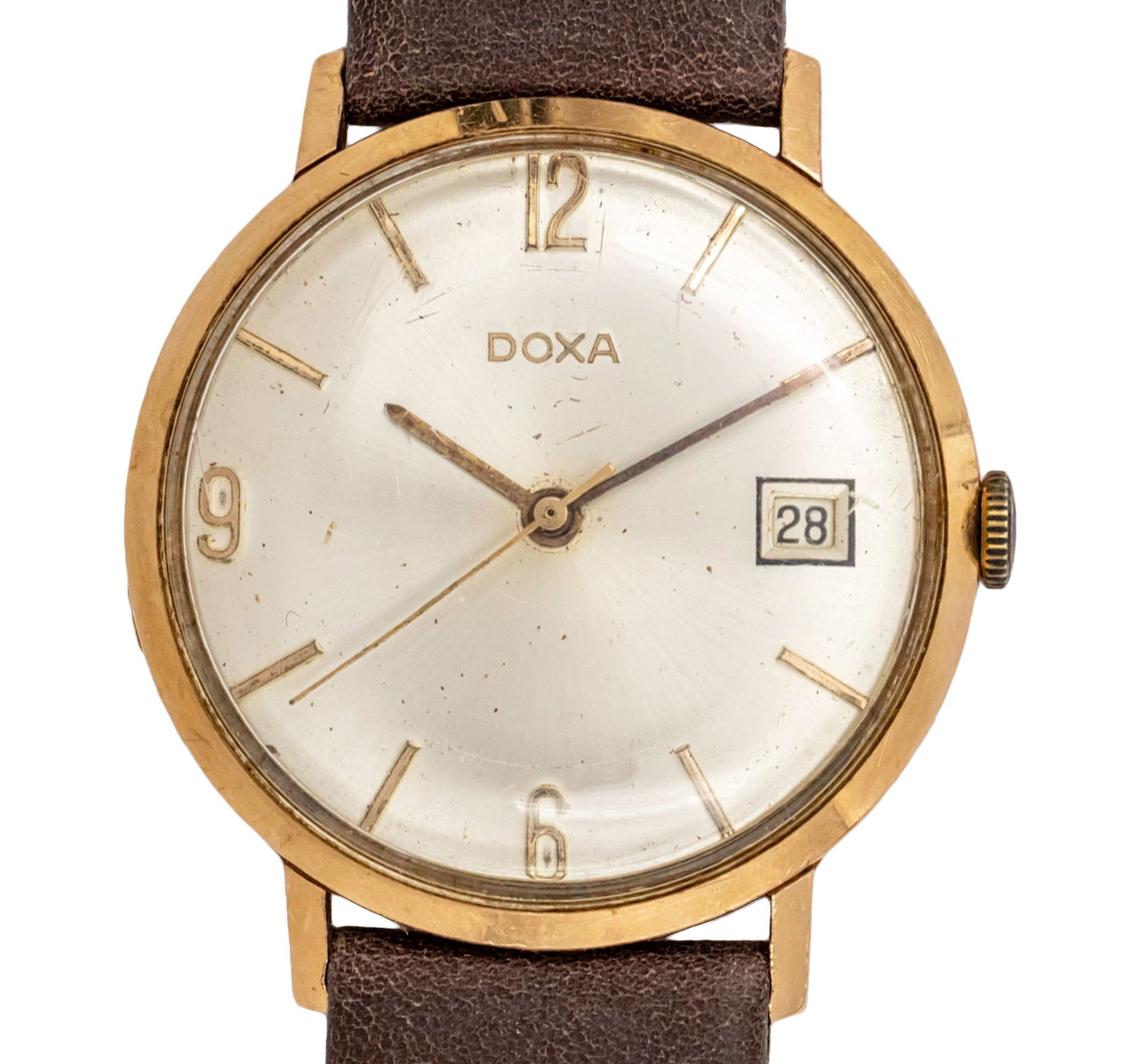 Doxa 14k Yellow Gold Wristwatch. (1 of 1)