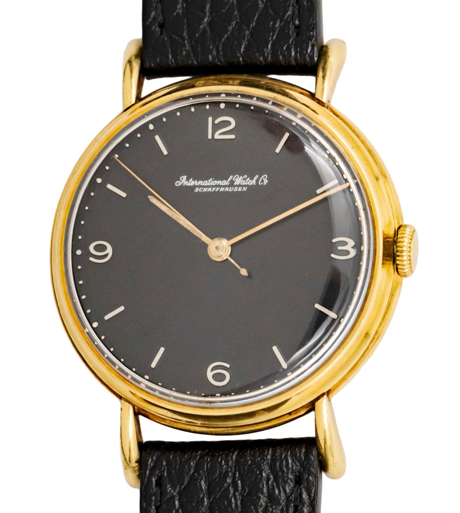 Schaffhausen IWC 18K Gold Wrist Watch. (1 of 1)